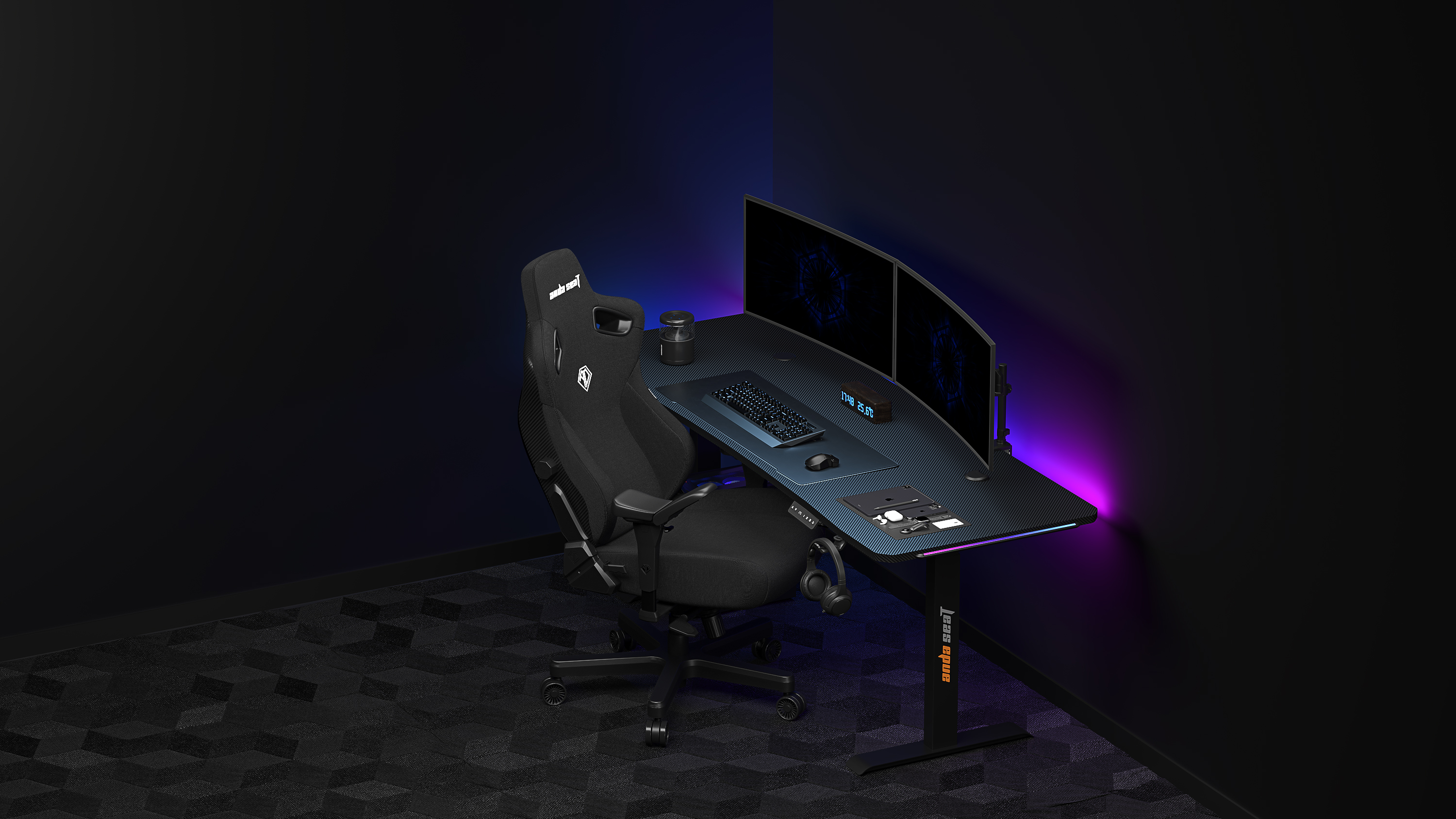 Крісло геймерське Anda Seat Kaiser 3 Pro XL Fabric Black (871380175) с доставкой