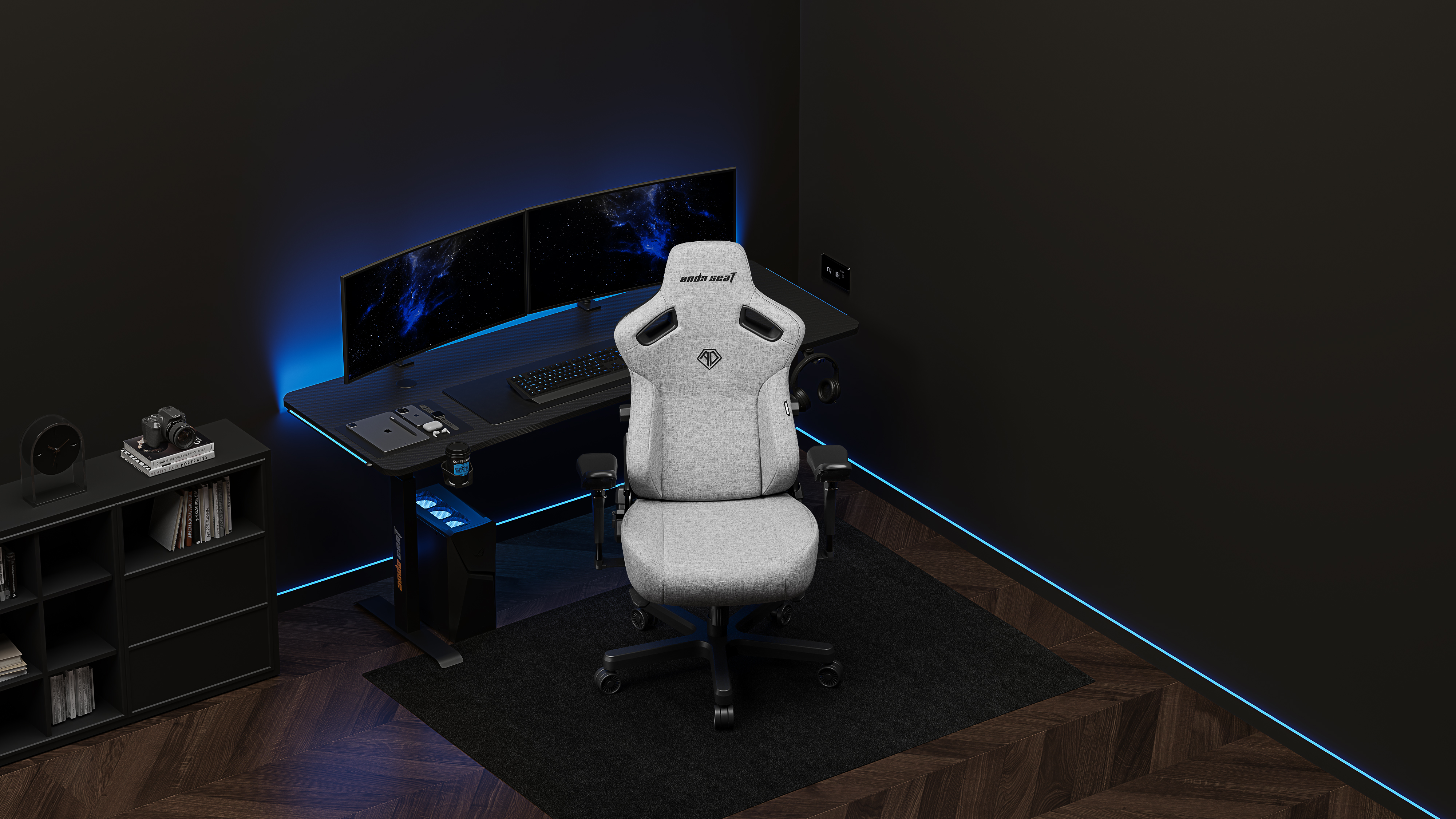 Крісло геймерське Anda Seat Kaiser 3 Pro XL Fabric Grey (871380174) с доставкой
