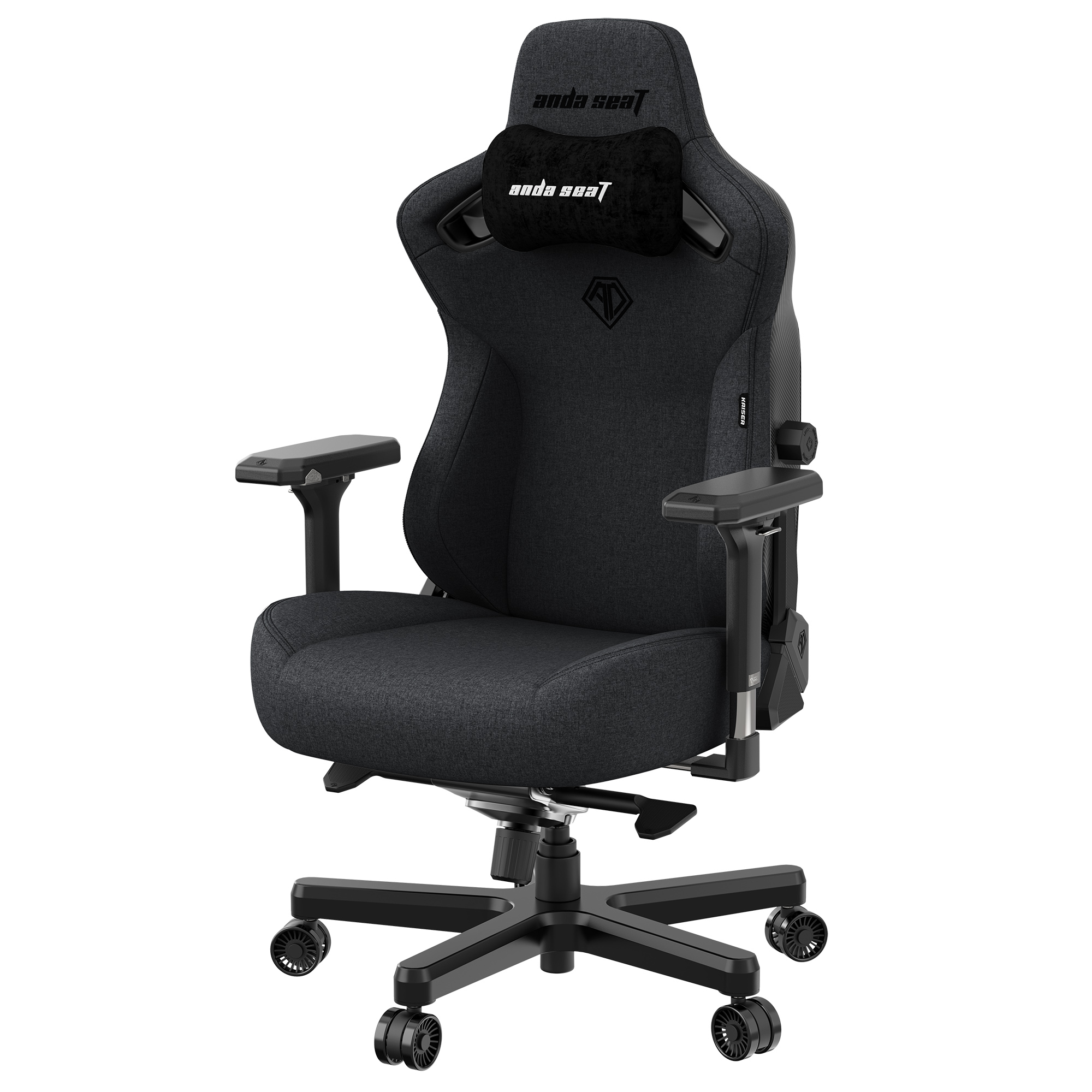 Крісло геймерське Anda Seat Kaiser 3 XL Linen Dark Grey (871485964) недорого