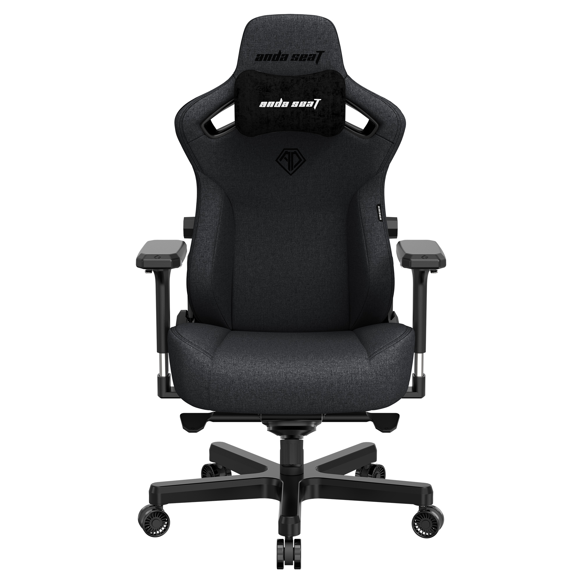 Крісло геймерське Anda Seat Kaiser 3 XL Linen Dark Grey (871485964) дешево