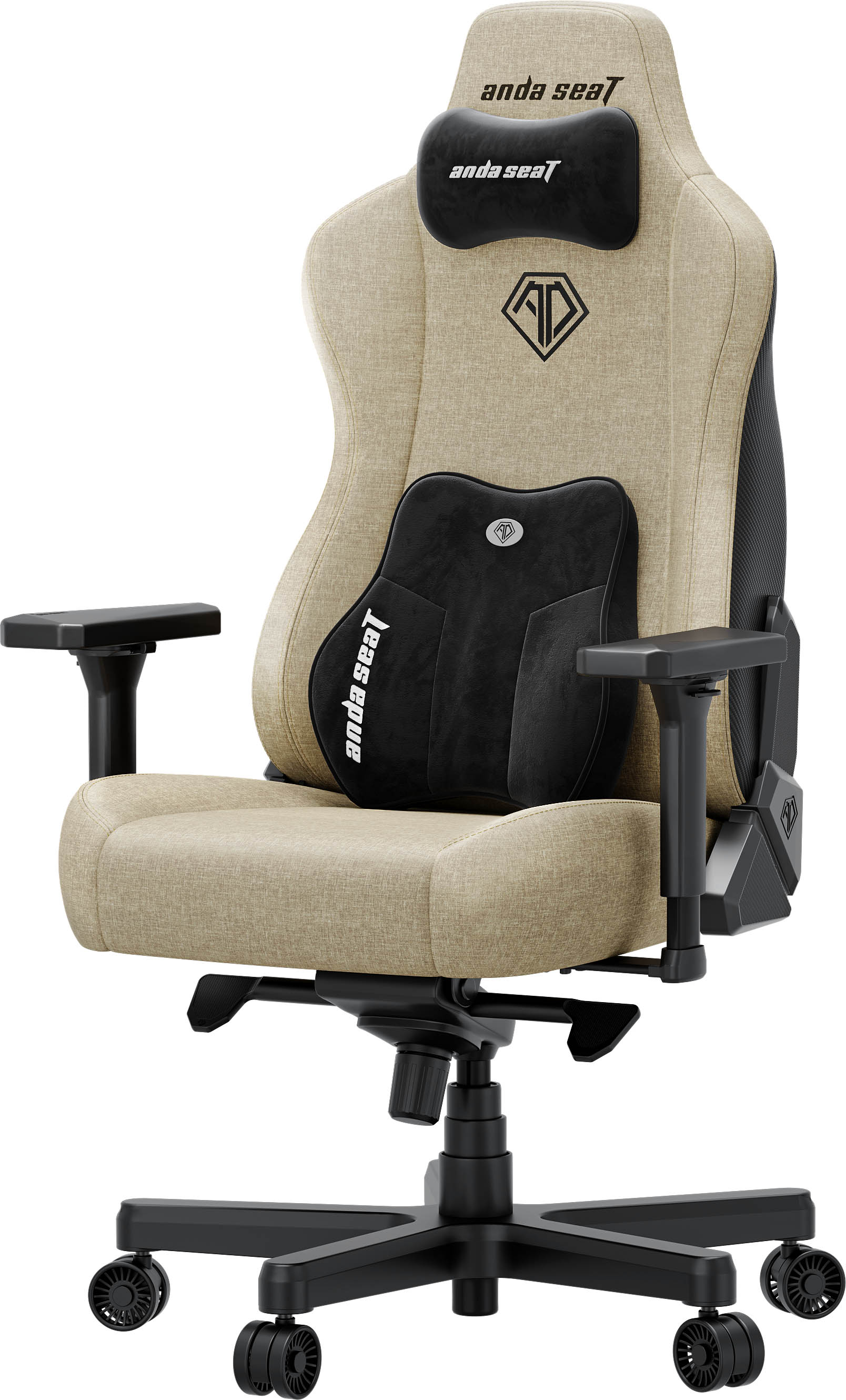 Крісло геймерське Anda Seat Kaiser 3E XL Linen Beige (871488090) недорого