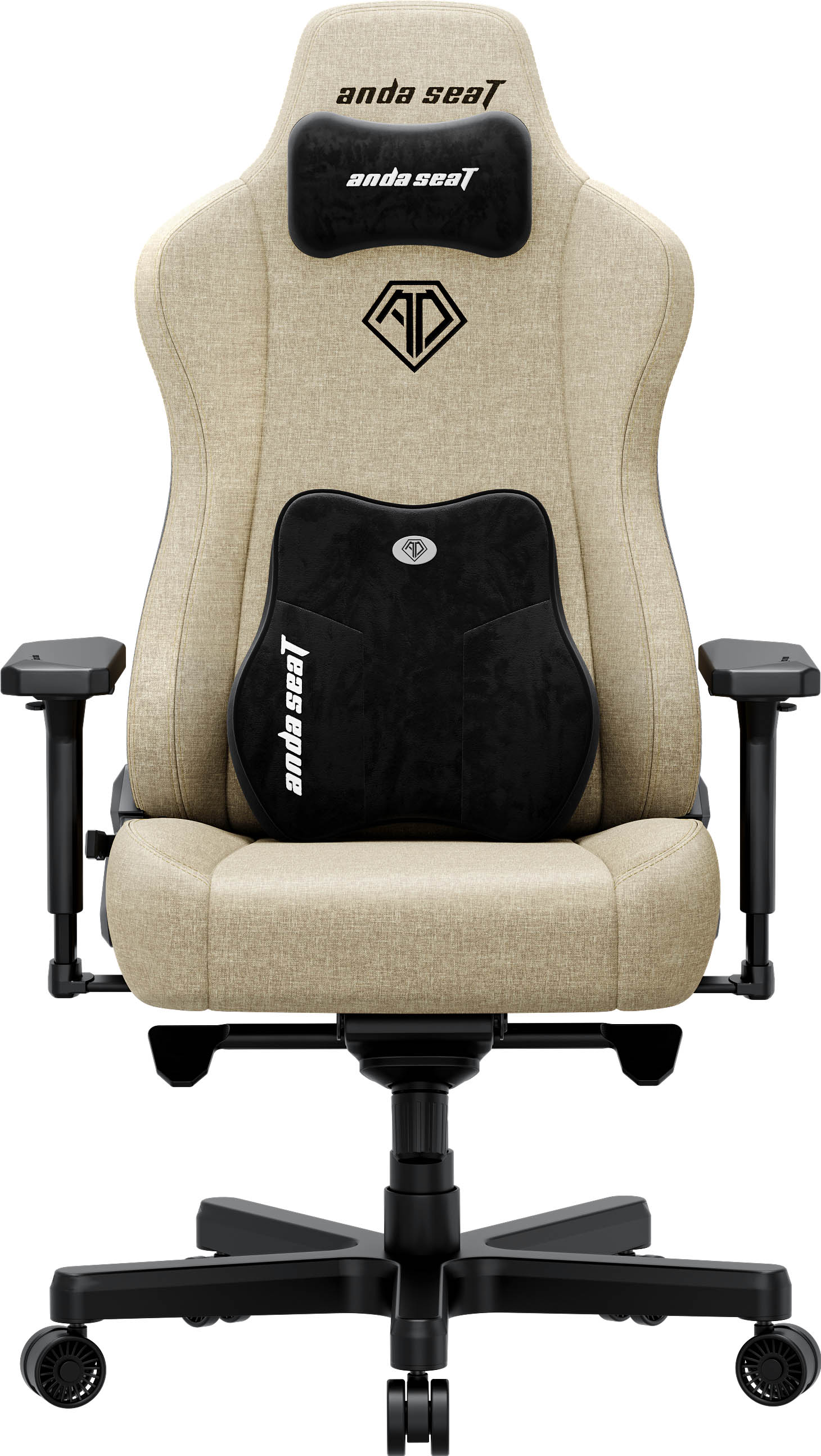 Крісло геймерське Anda Seat Kaiser 3E XL Linen Beige (871488090) дешево