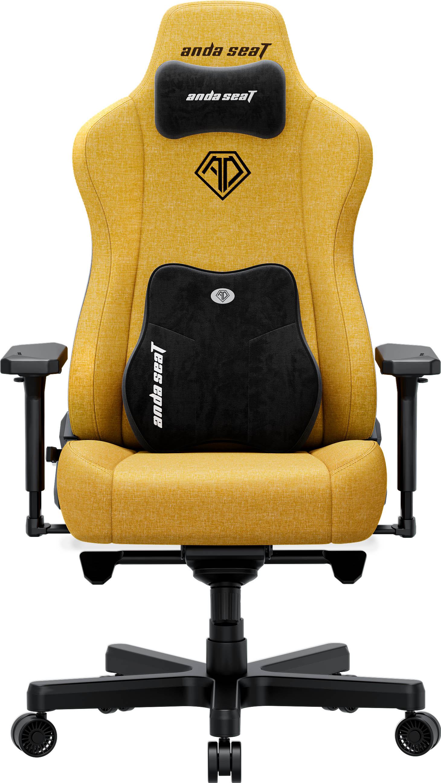 Крісло геймерське Anda Seat Kaiser 3E XL Linen Bright yellow (871488088) дешево