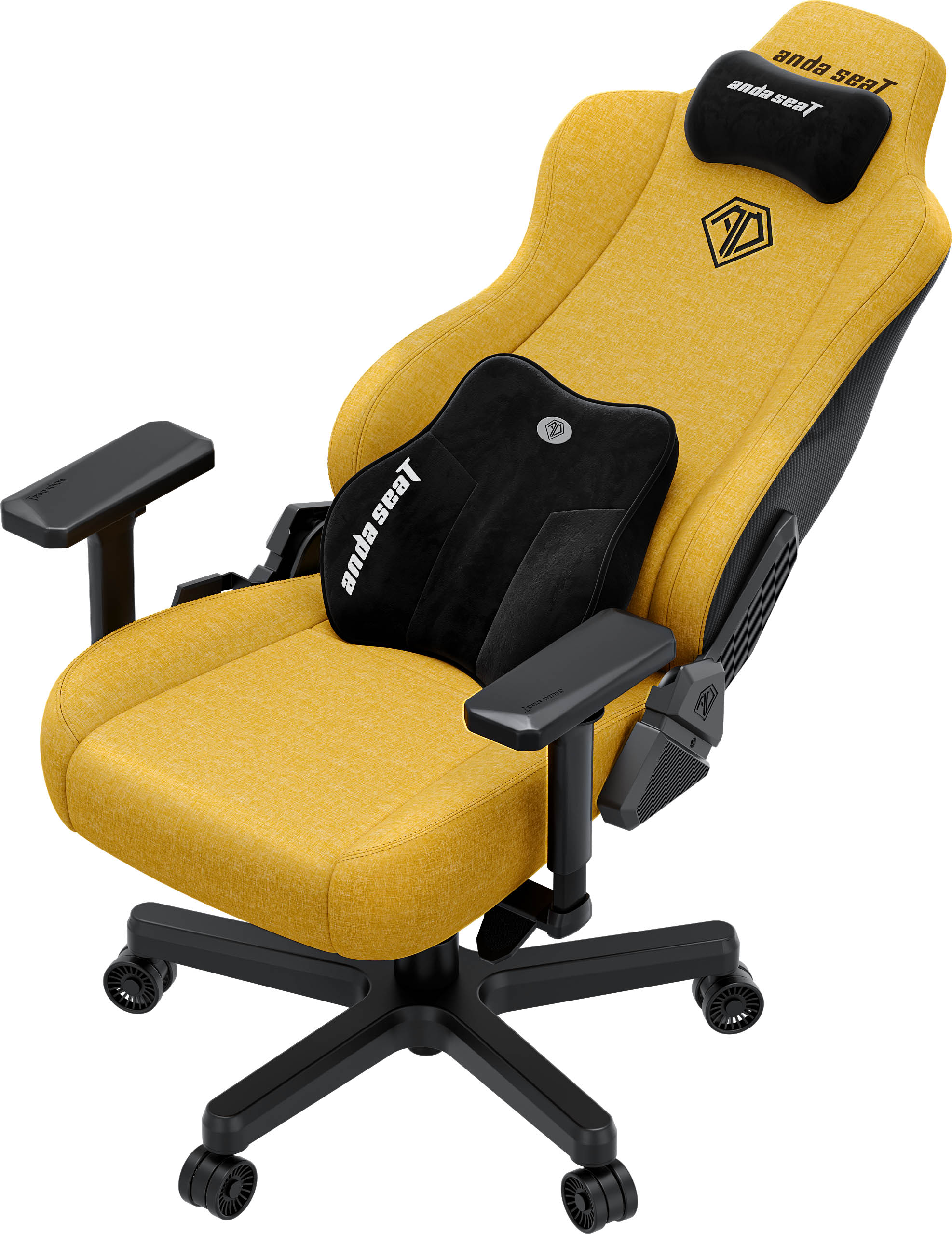 Крісло геймерське Anda Seat Kaiser 3E XL Linen Bright yellow (871488088) фото