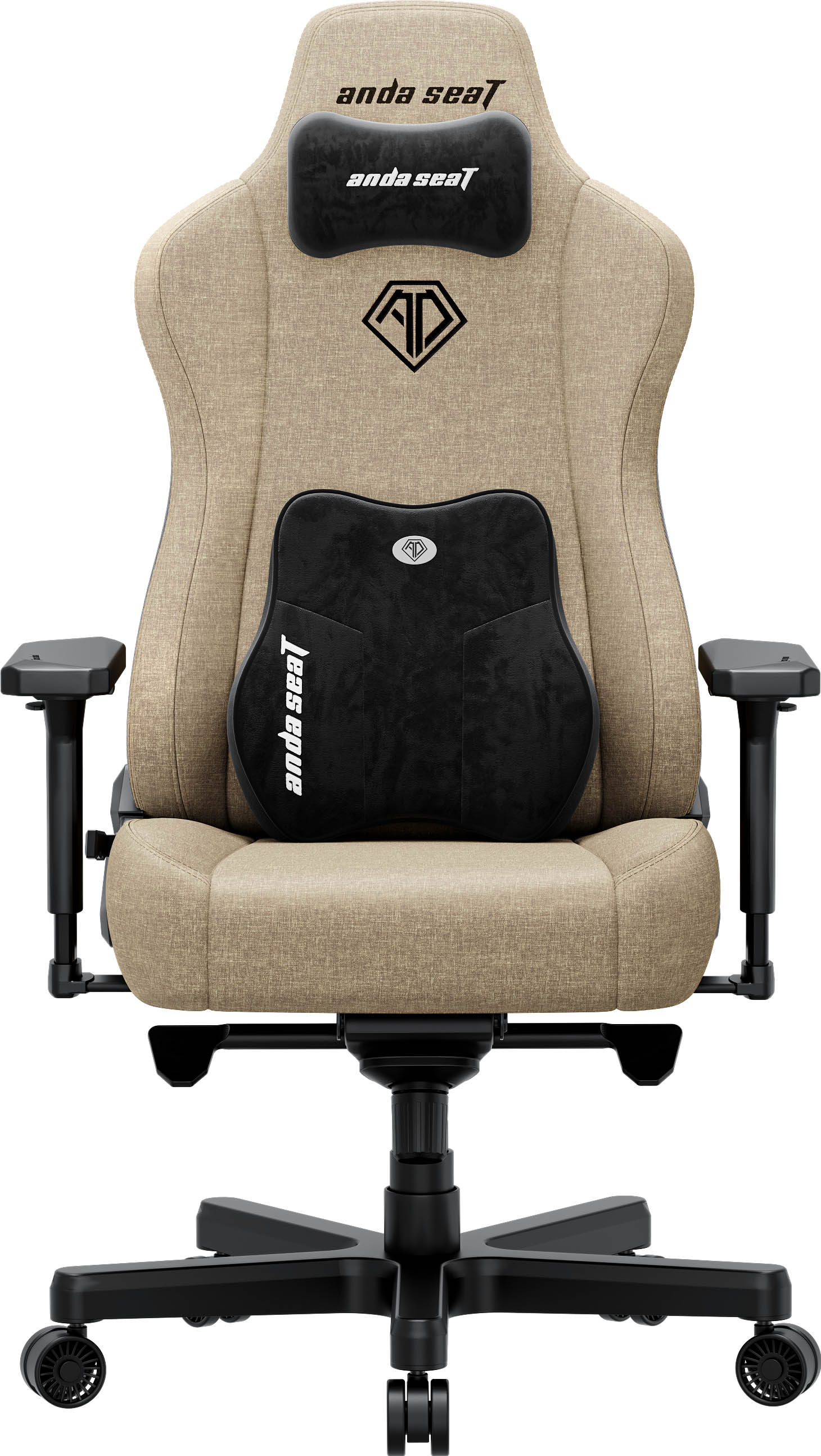 Крісло геймерське Anda Seat Kaiser 3E XL Linen Dark beige (871488091) дешево