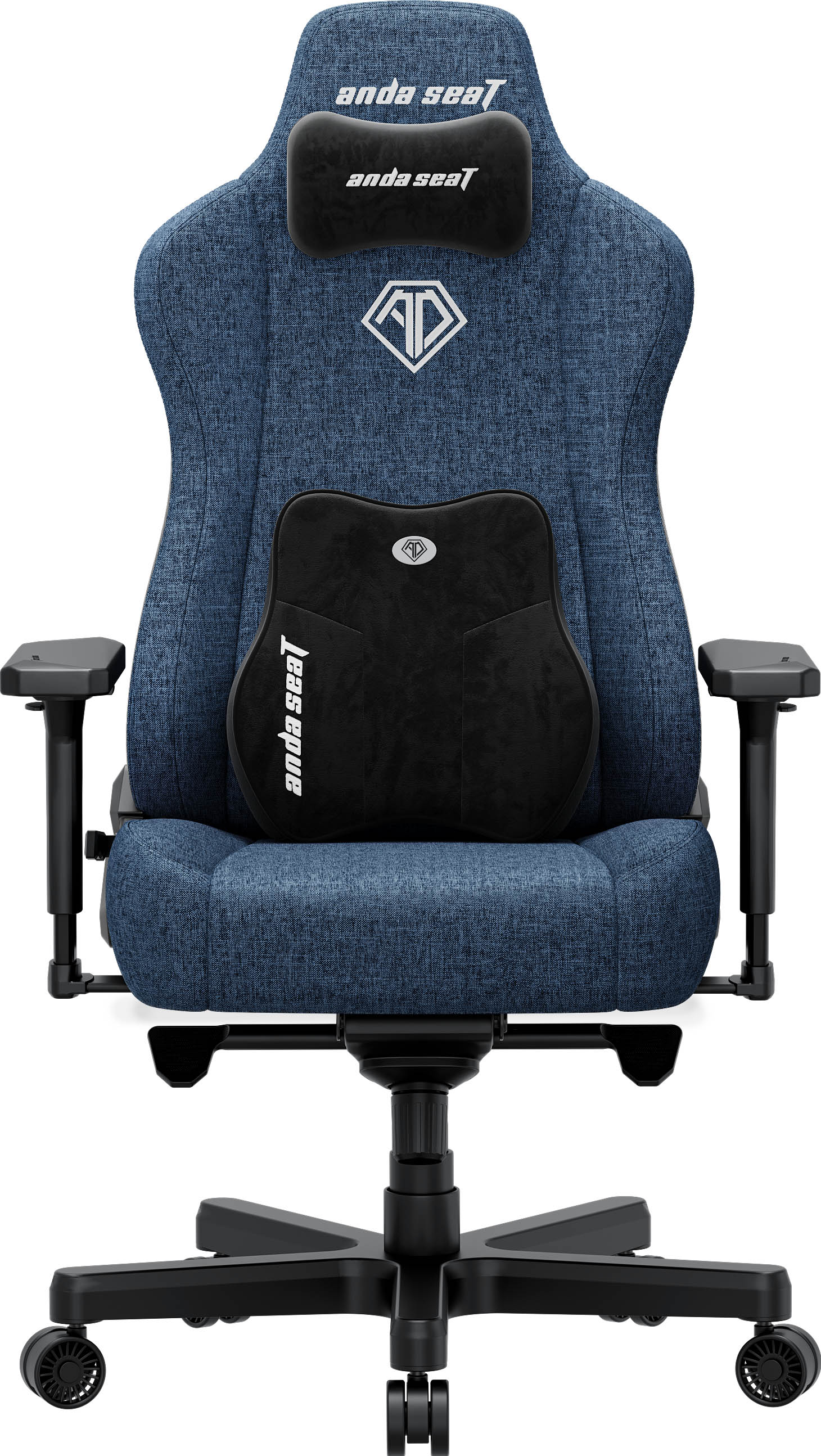 Крісло геймерське Anda Seat Kaiser 3E XL Linen Dark Blue (871488086) в Украине