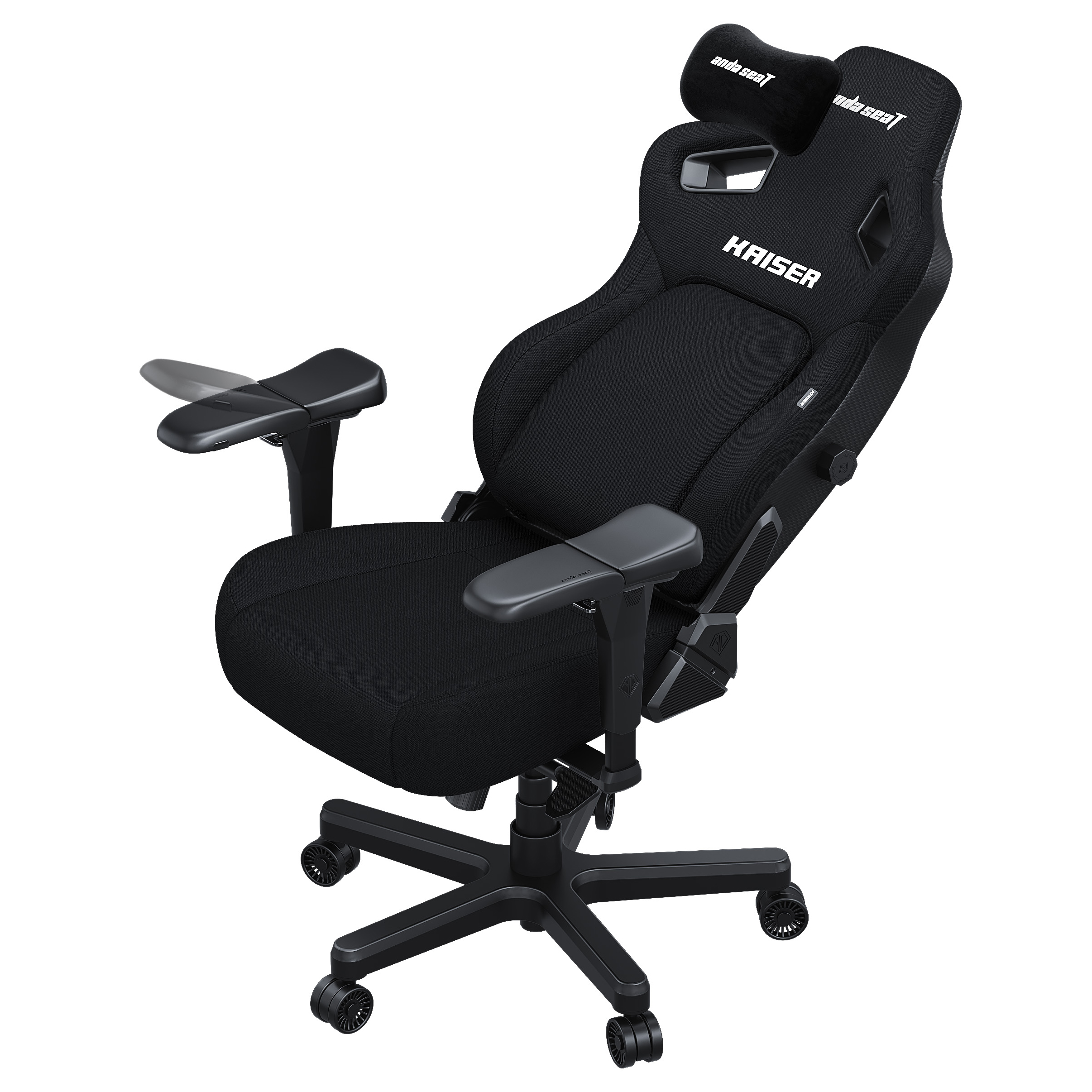 Кресло геймерское Anda Seat Kaiser 4 Size L Linen Fabric Black (871470380) в Киеве