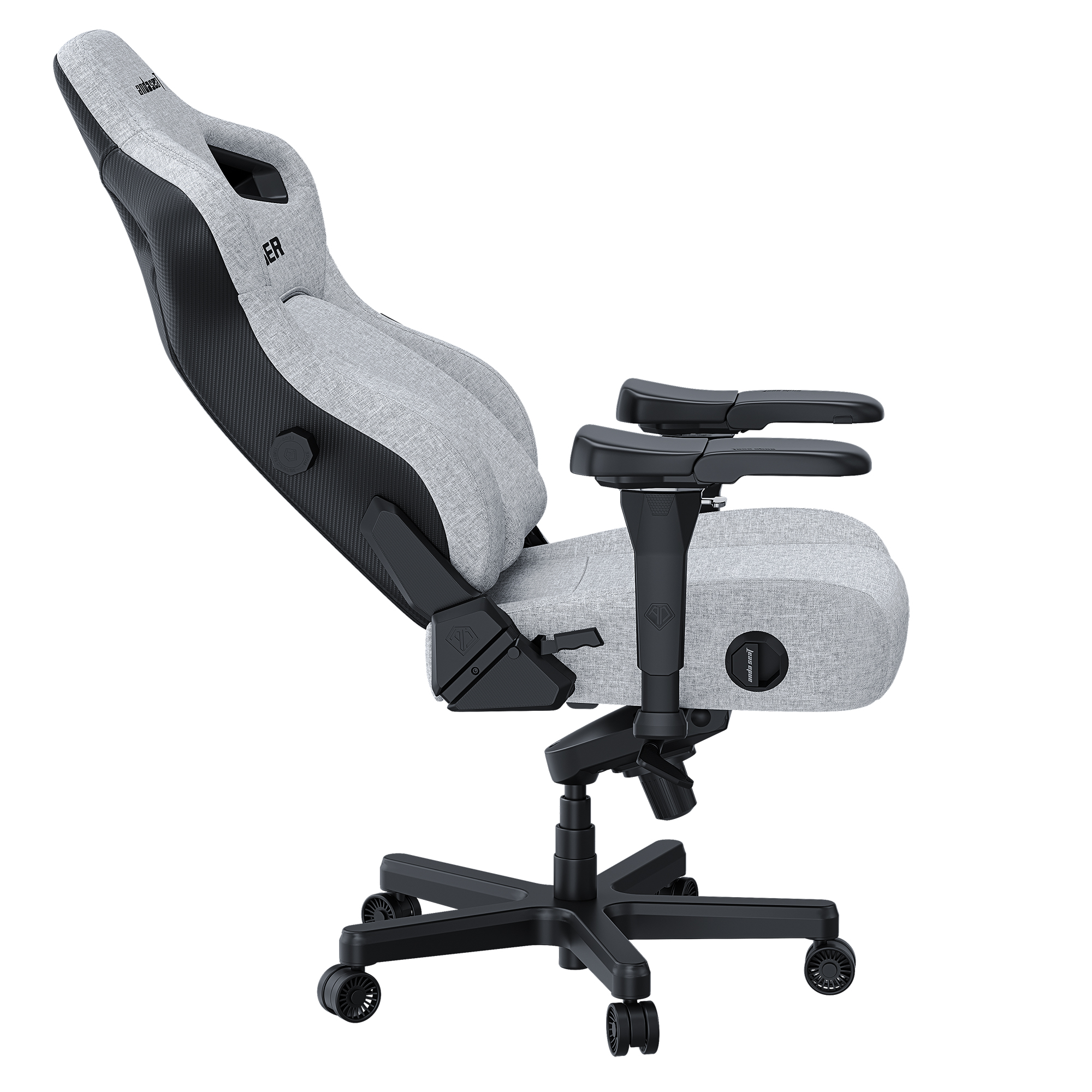 Кресло геймерское Anda Seat Kaiser 4 Size L Linen Fabric Grey (871470381) в Украине