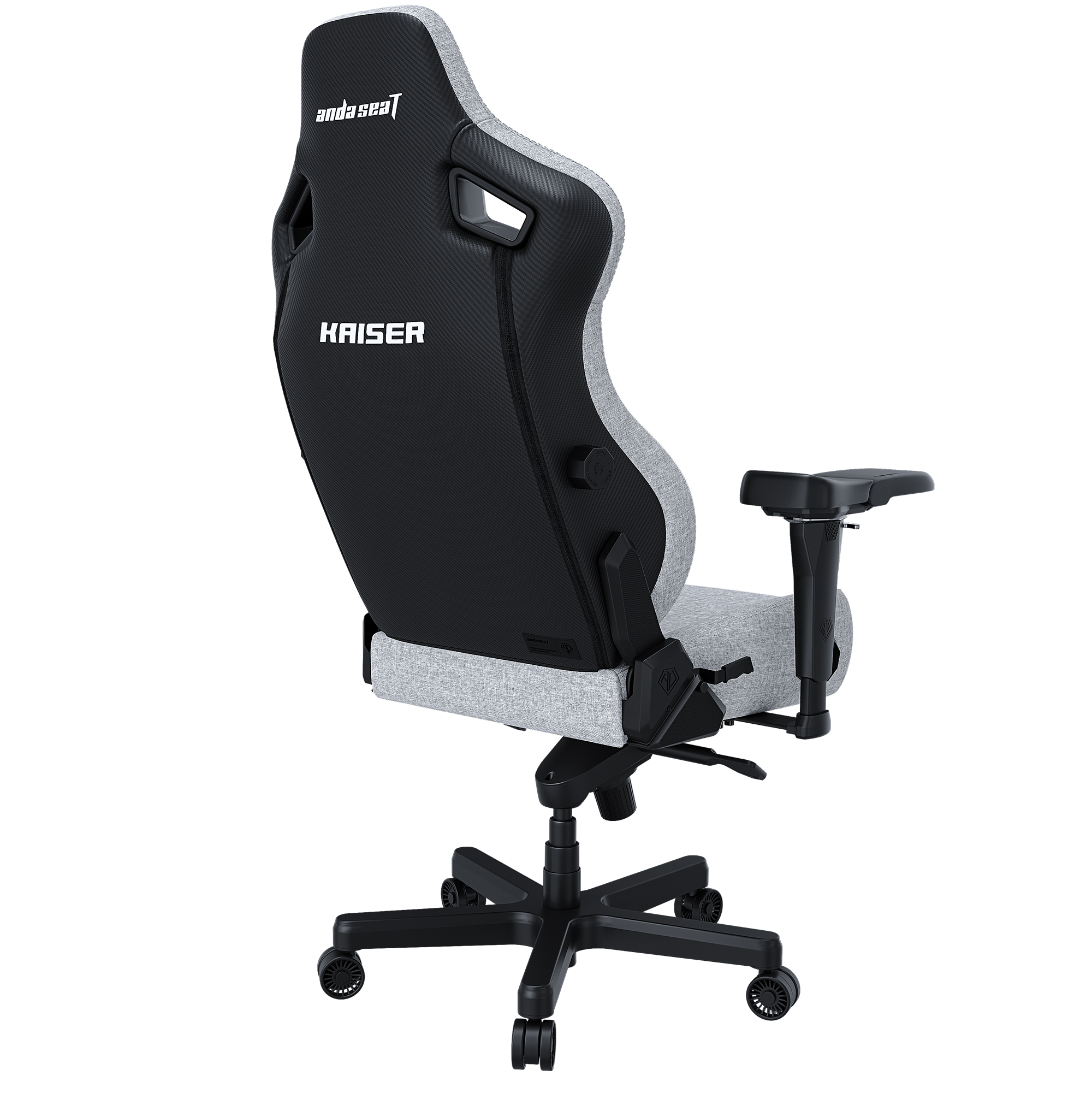 Кресло геймерское Anda Seat Kaiser 4 Size L Linen Fabric Grey (871470381) с доставкой