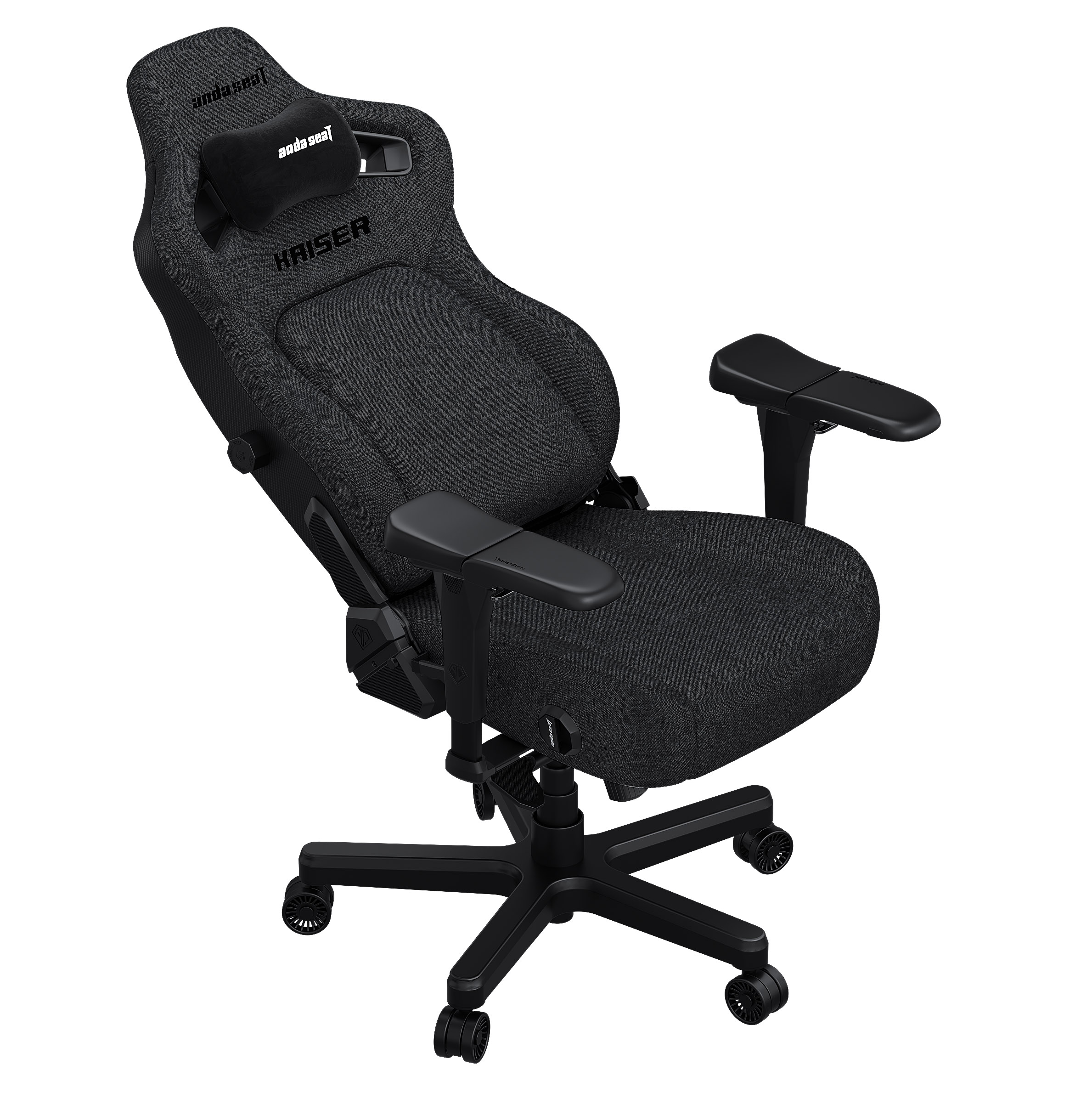 Кресло геймерское Anda Seat Kaiser 4 Size XL Linen Fabric Dark Grey (871485910) с доставкой
