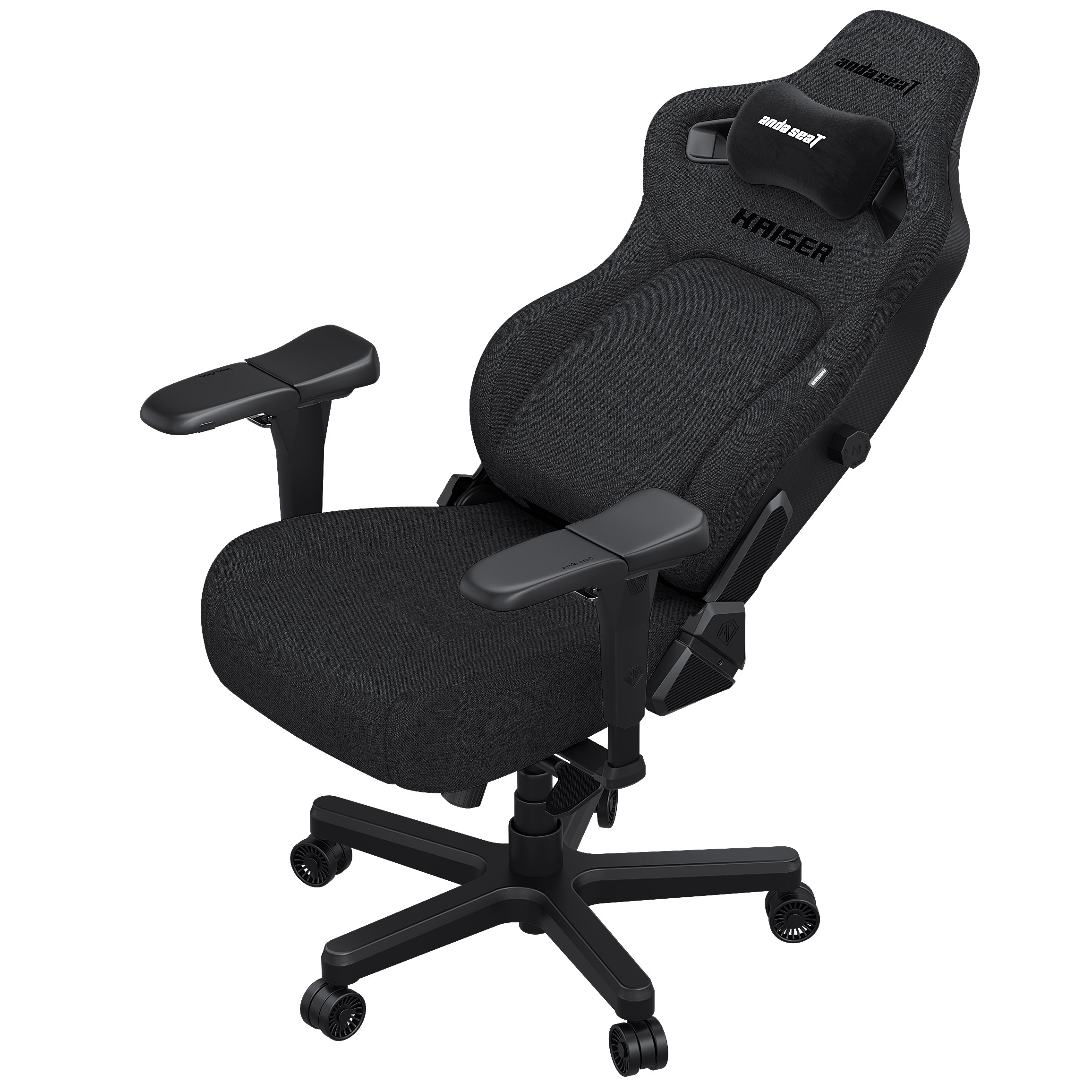 Кресло геймерское Anda Seat Kaiser 4 Size XL Linen Fabric Dark Grey (871485910) в Украине