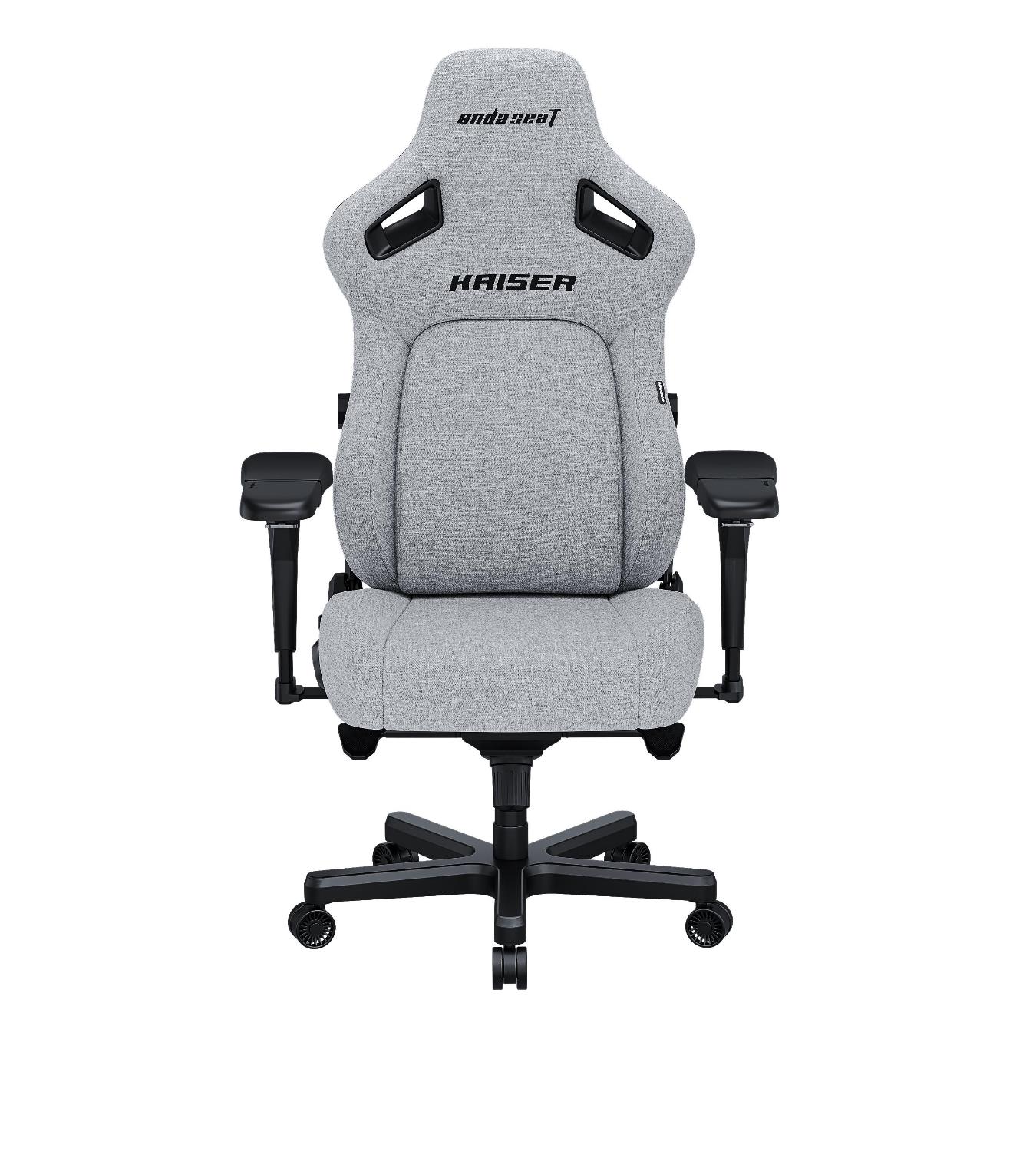 Крісло геймерське Anda Seat Kaiser 4 Size XL Linen Fabric Grey (871405856) недорого