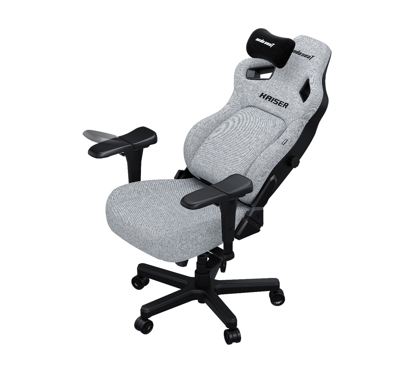 Крісло геймерське Anda Seat Kaiser 4 Size XL Linen Fabric Grey (871405856) в Украине