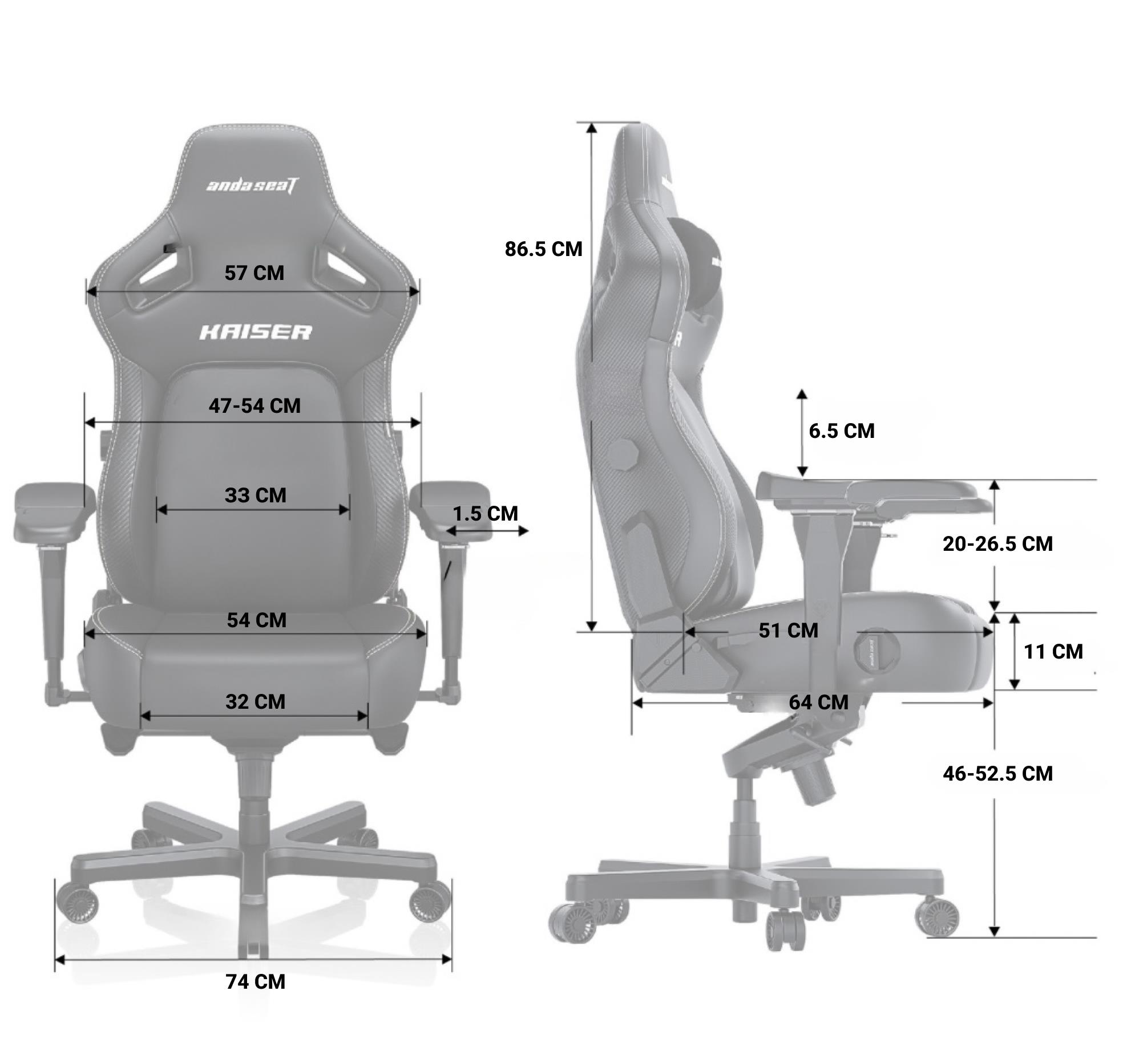 Кресло геймерское Anda Seat Kaiser 4 Size XL Premium PVC Brown (871405844) фото