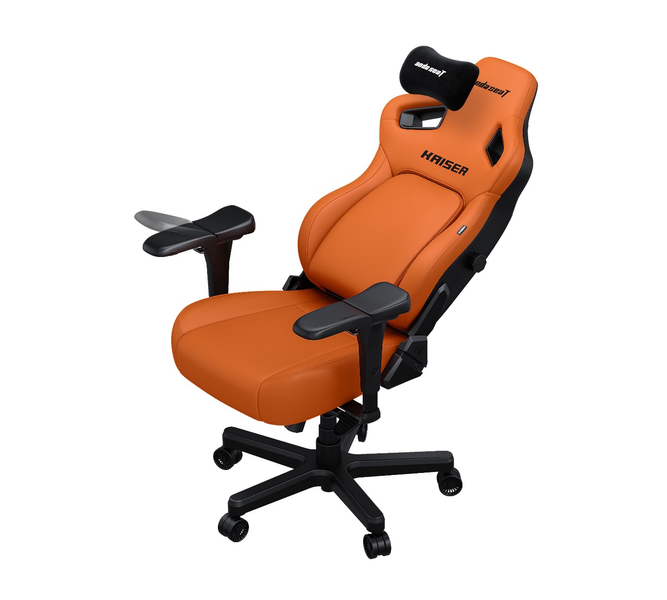 Кресло геймерское Anda Seat Kaiser 4 Size XL Premium PVC Orange (871405841) в Украине