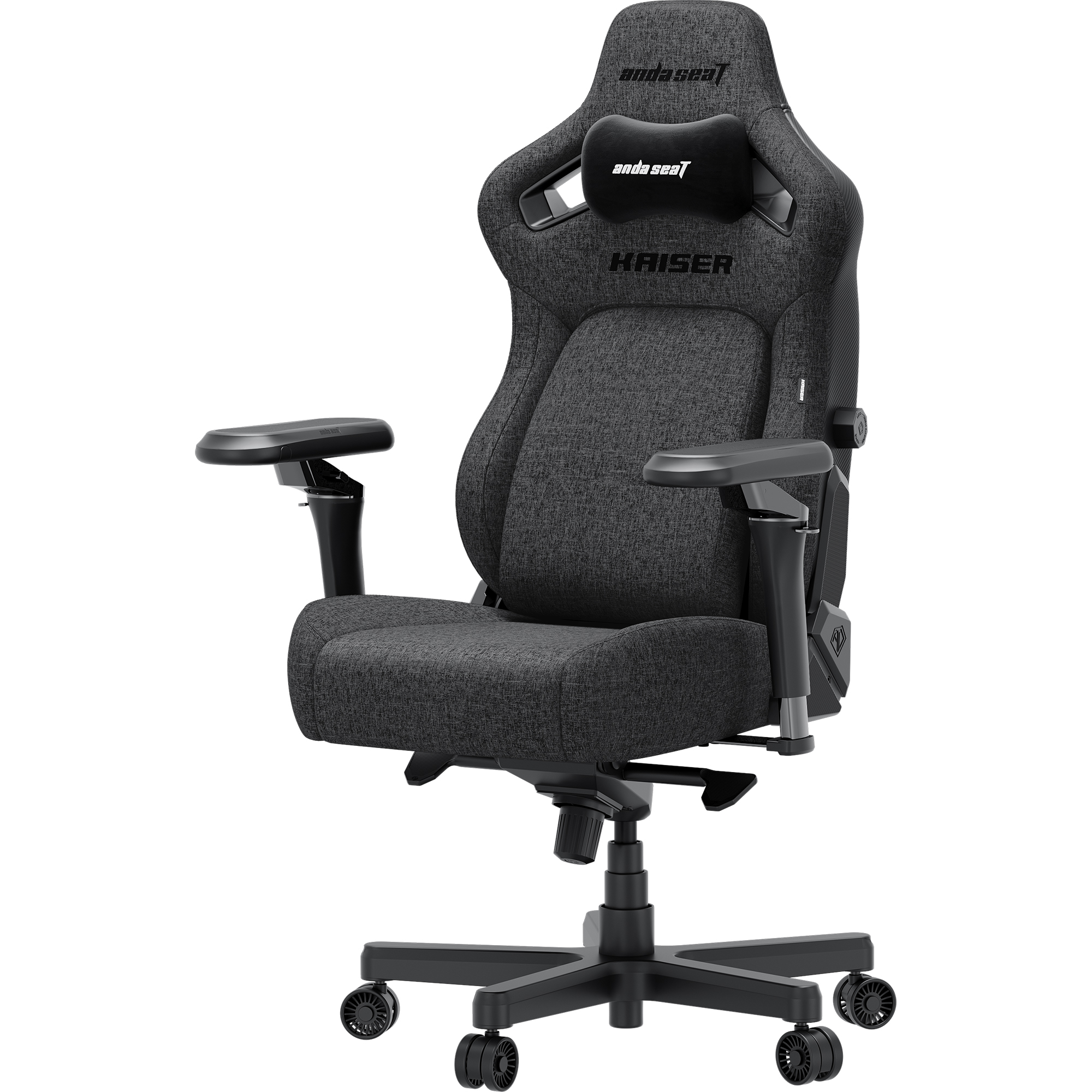 Кресло геймерское Anda Seat Kaiser 4 V2 Size XL Linen Fabric Dark Grey (871488835) недорого