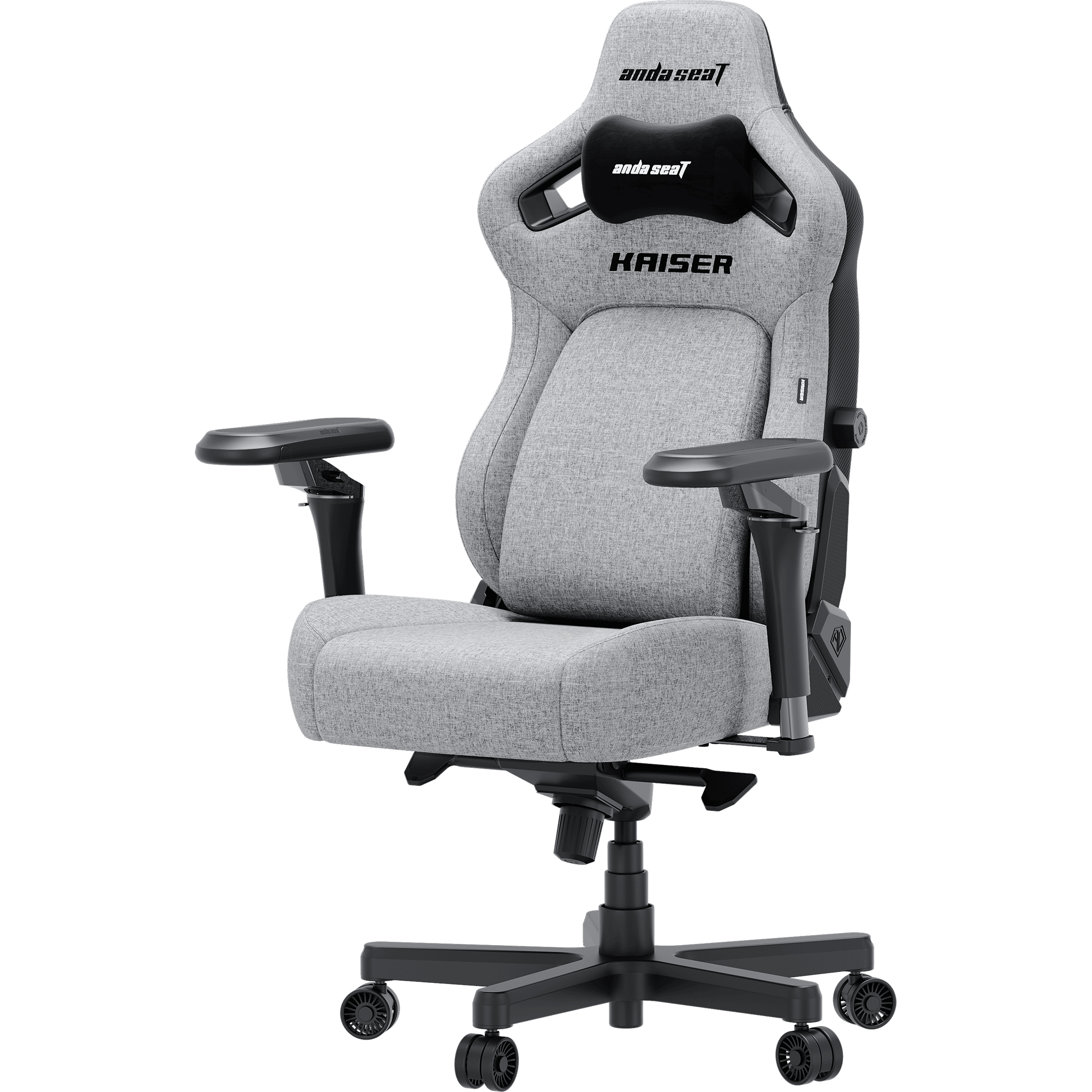 Крісло геймерське Anda Seat Kaiser 4 V2 Size XL Linen Fabric Grey (871488834) недорого