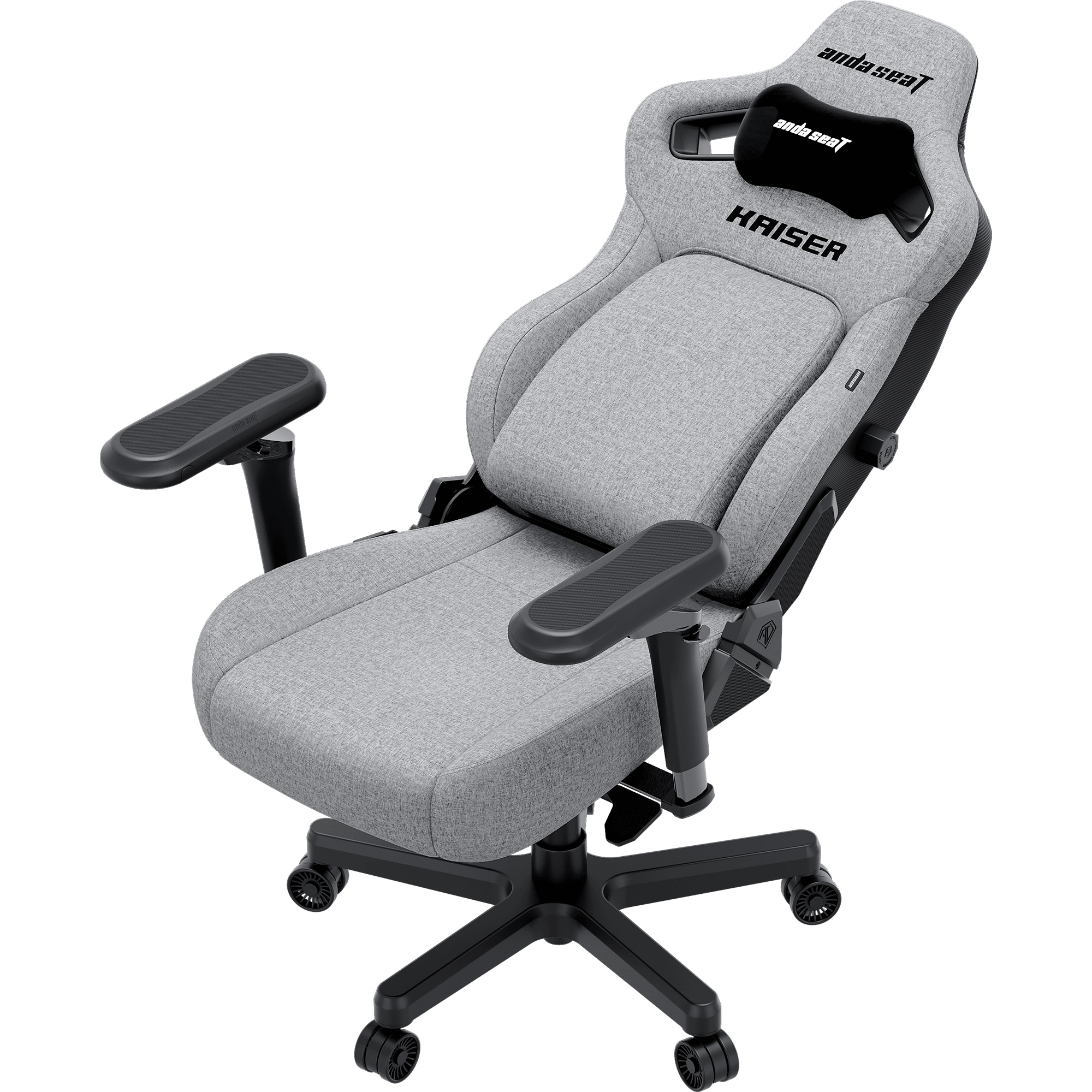 Крісло геймерське Anda Seat Kaiser 4 V2 Size XL Linen Fabric Grey (871488834) дешево