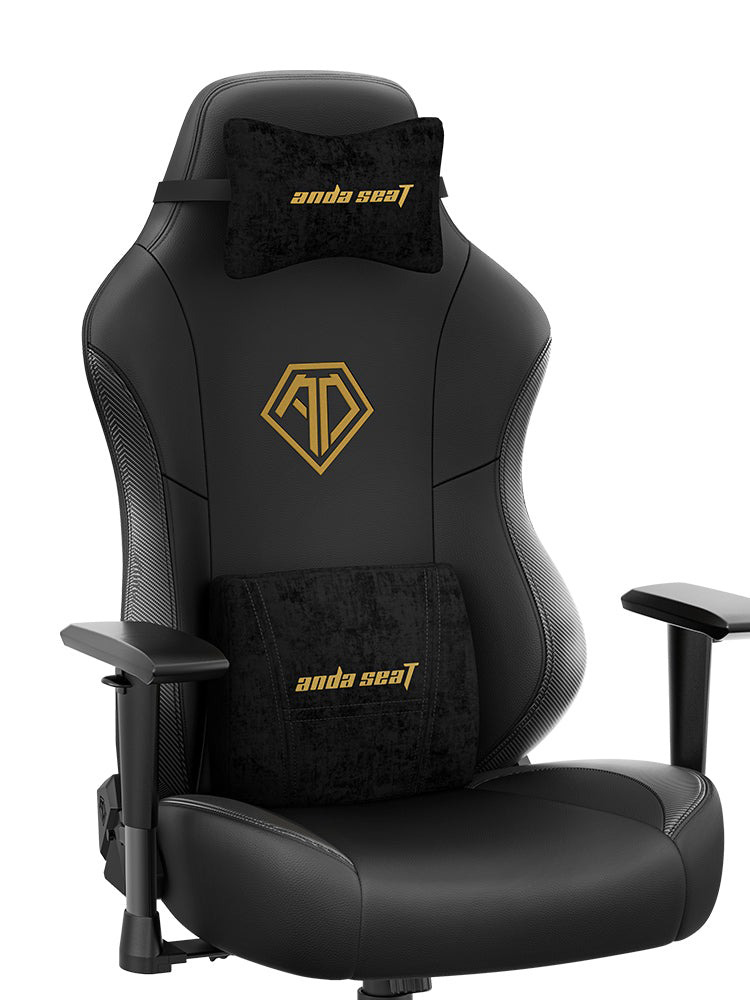 Кресло геймерское Anda Seat Phantom 3 L Black/Gold (87524367) в Киеве