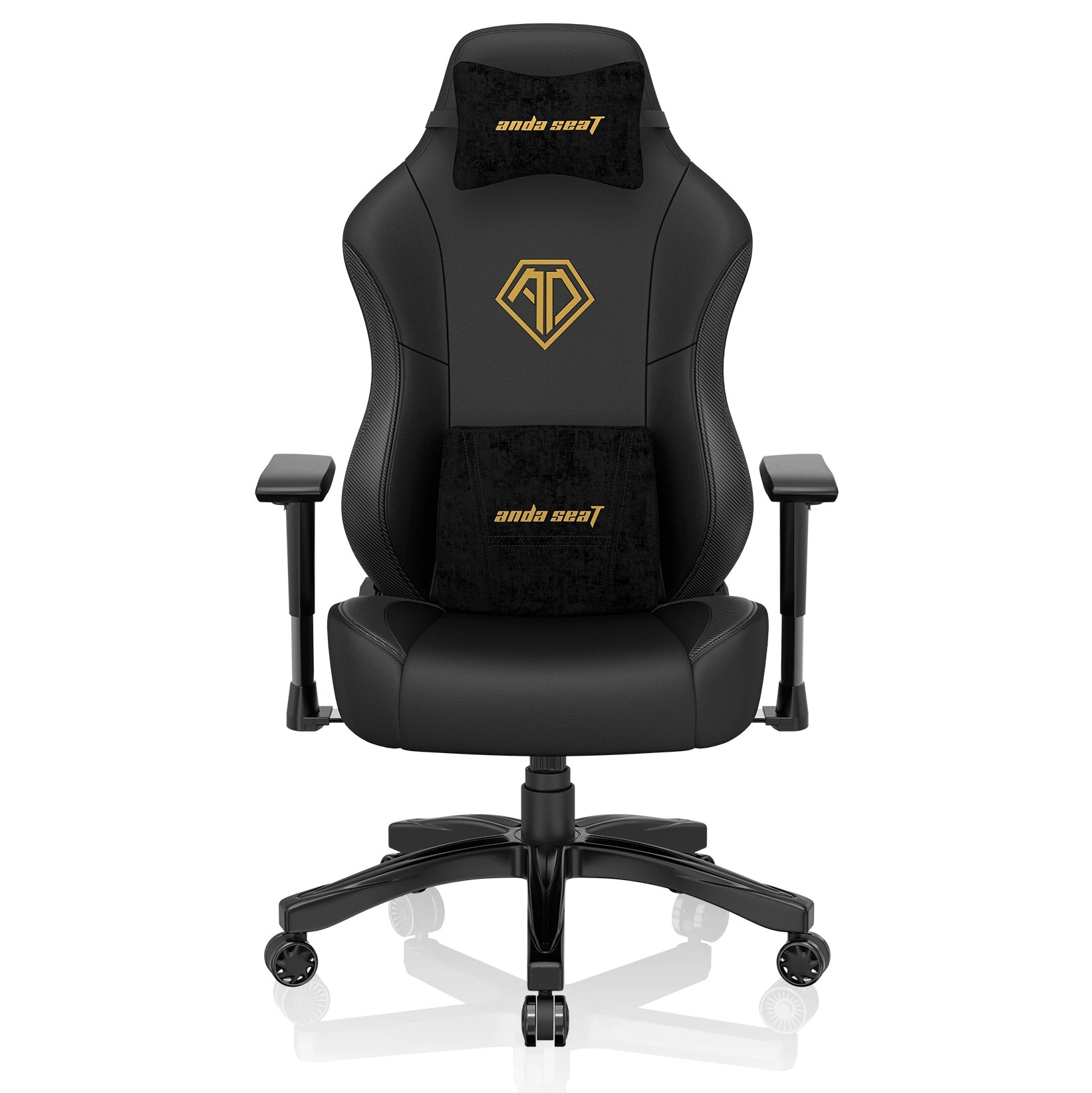 Кресло геймерское Anda Seat Phantom 3 L Black/Gold (87524367) дешево