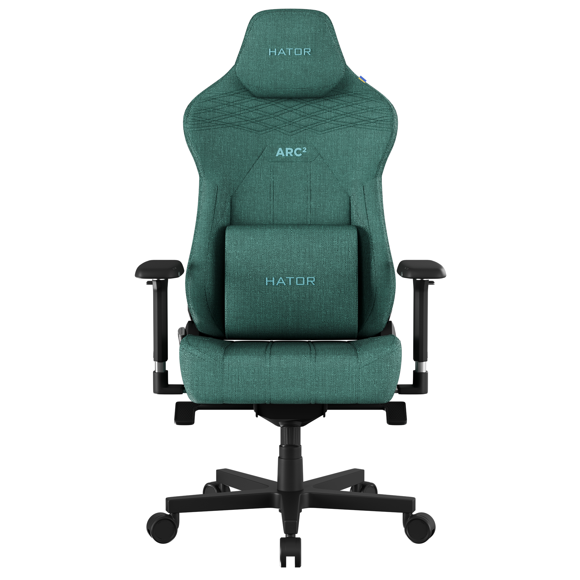 Крісло геймерське Hator Arc 2 Fabric Чорний, Emerald (781470327) недорого