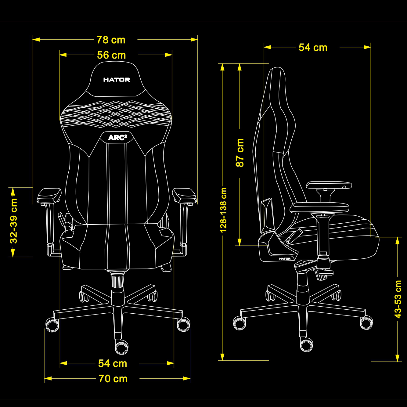 Крісло геймерське Hator Arc 2 Fabric Чорний, Emerald (781470327) дешево