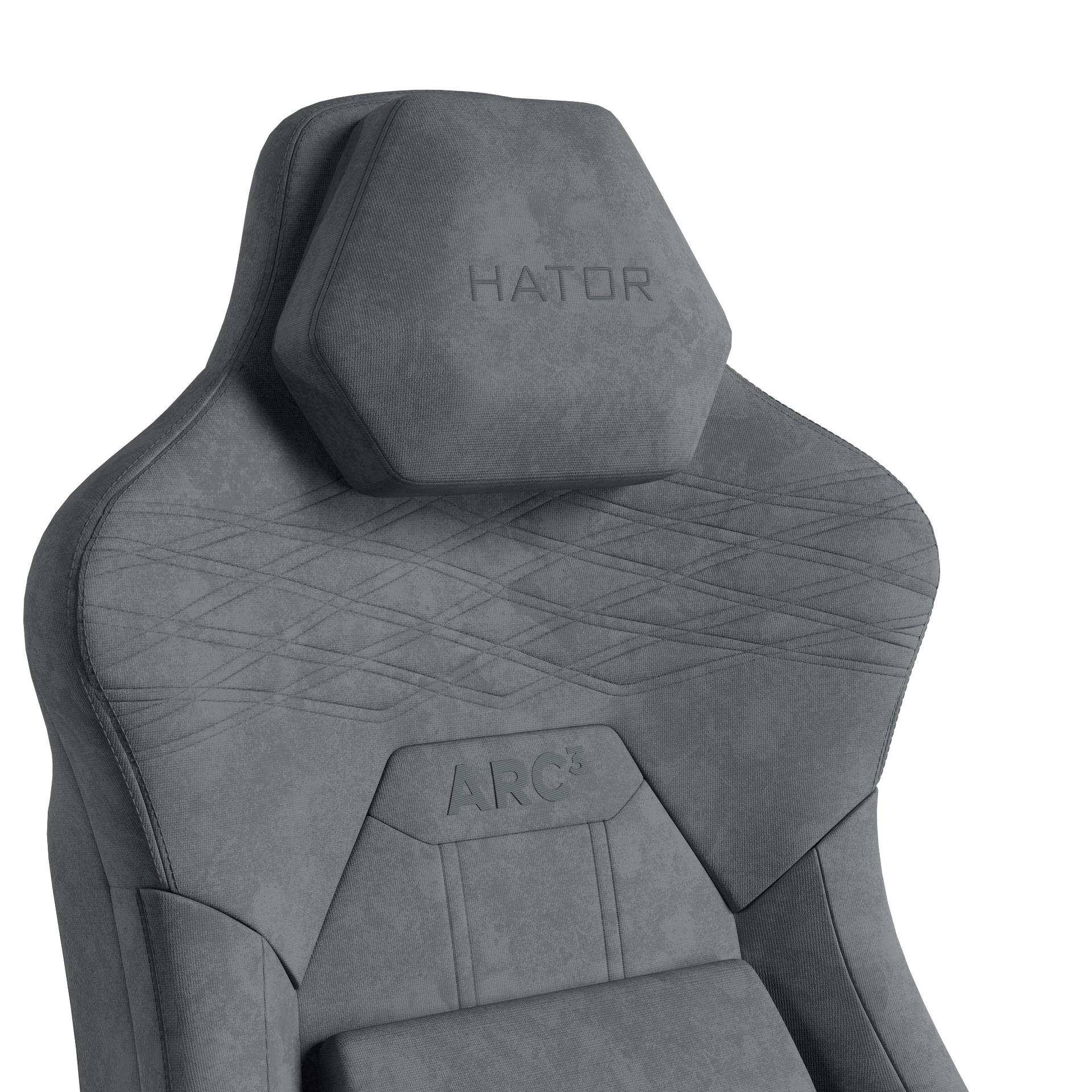 Кресло геймерское Hator Arc 3 XL Velour Grey (781489161) kupistul