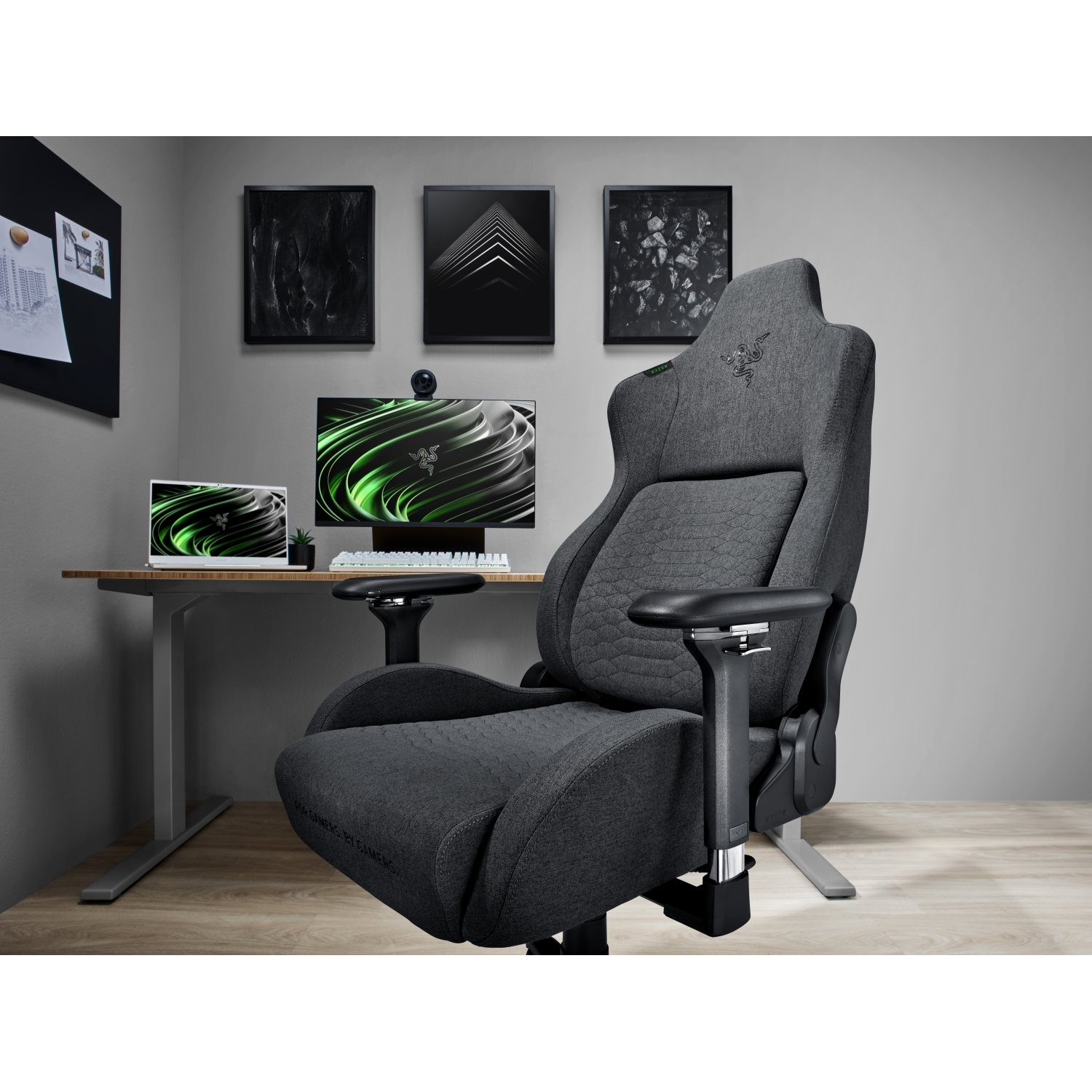 Крісло геймерське Iskur Fabric Чорний (79499225) в интернет-магазине