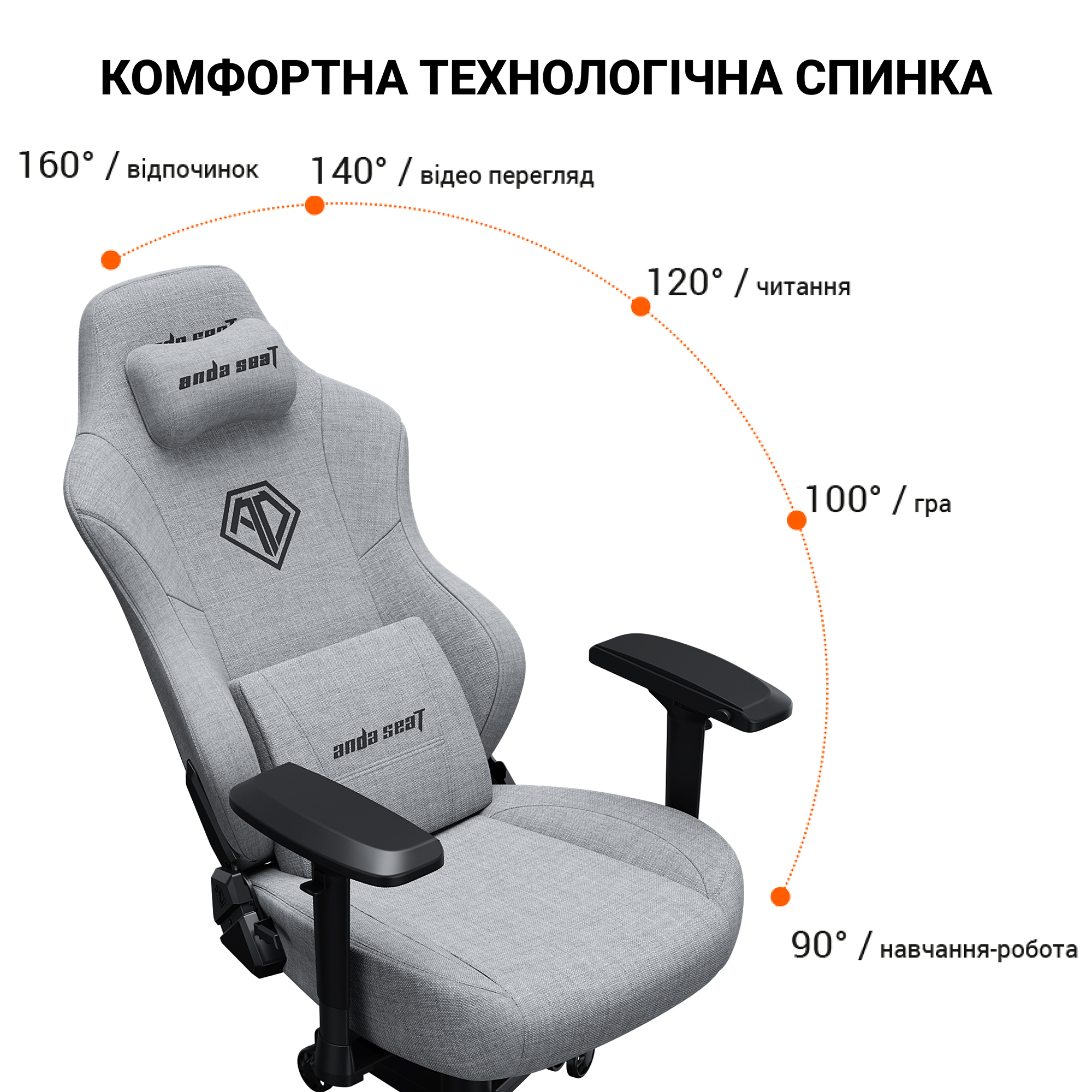 Кресло геймерское Phantom 3 Pro Size L Fabric Black (871380173) недорого
