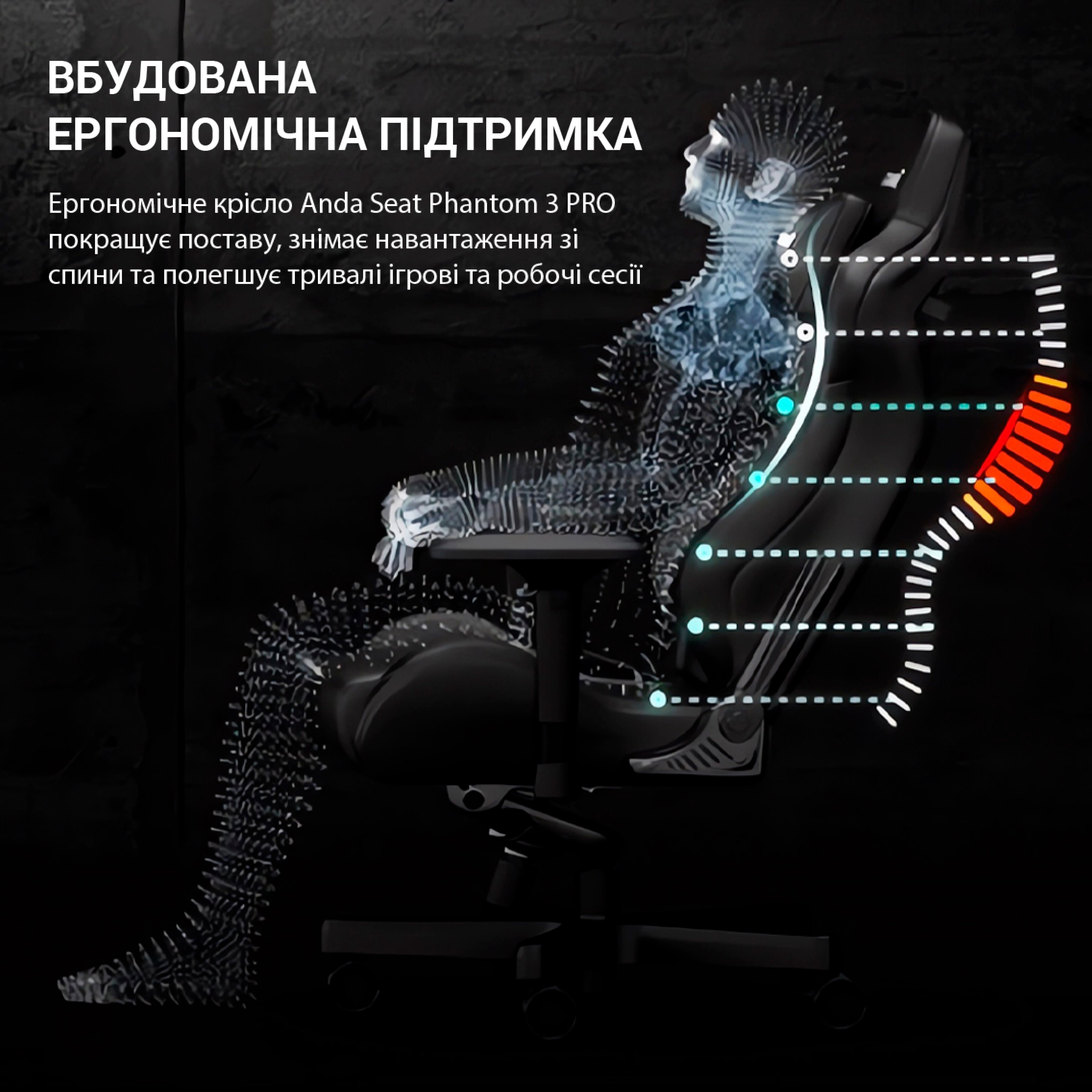 Кресло геймерское Phantom 3 Pro Size L Fabric Grey (871380172) kupistul