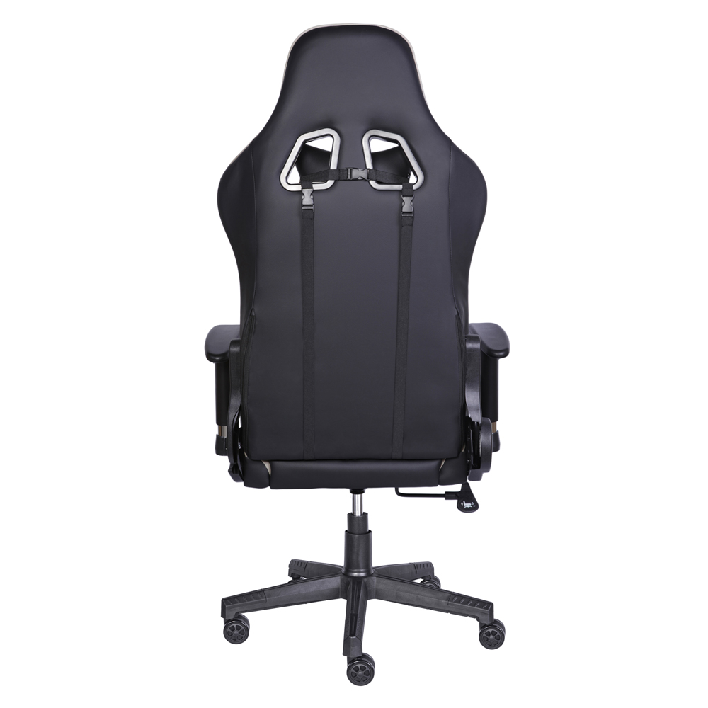 Крісло геймерське HATTA Race Gamer Чорний, Сірий (44476618) с доставкой