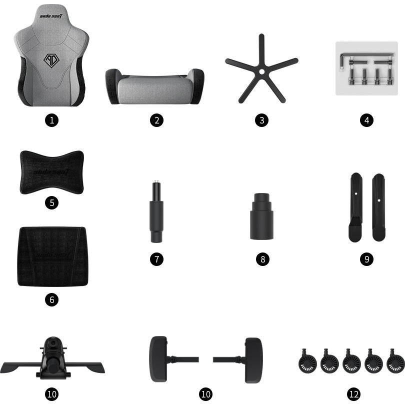 Крісло геймерське Anda Seat T-Pro 2 XL Grey (87487746) с доставкой