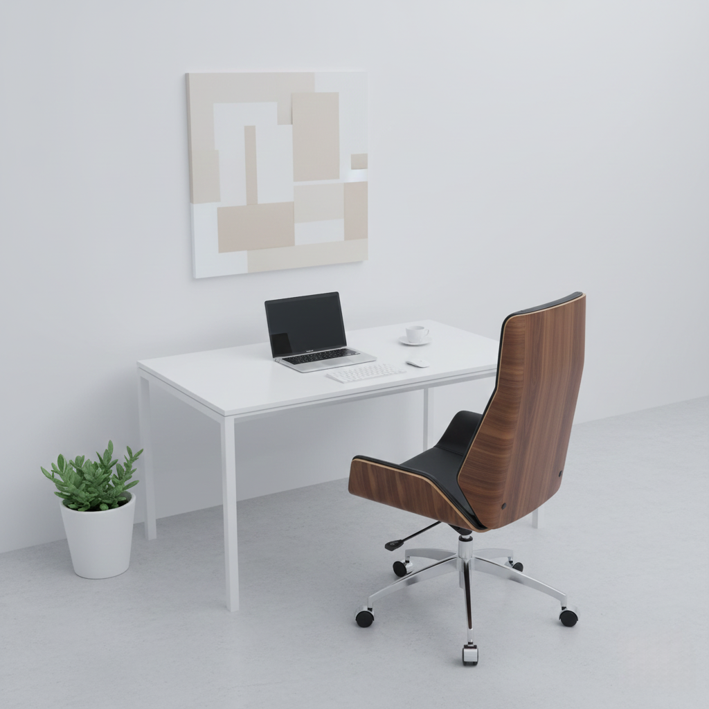 Кресло HATTA Plywood Черный в спальне