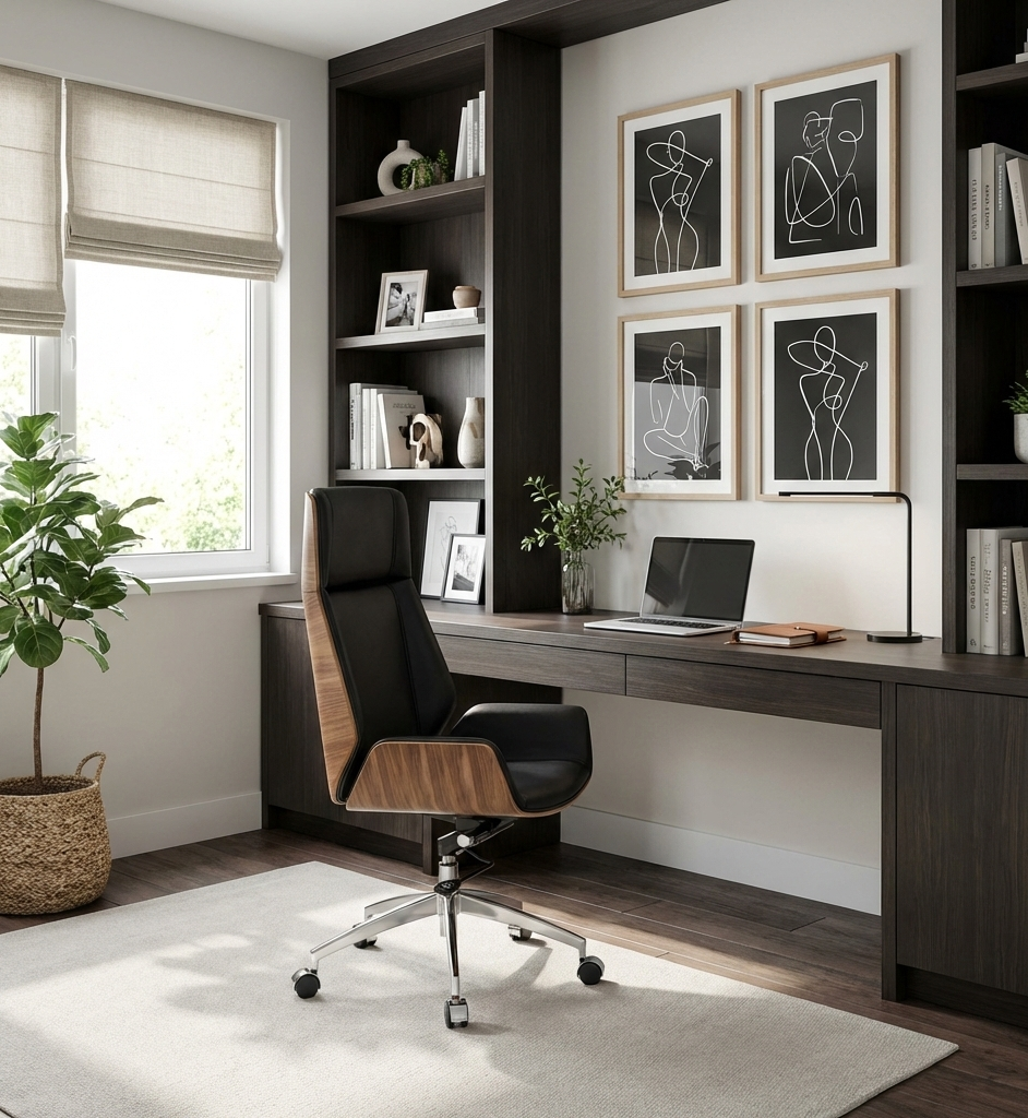Кресло HATTA Plywood Черный в офисе