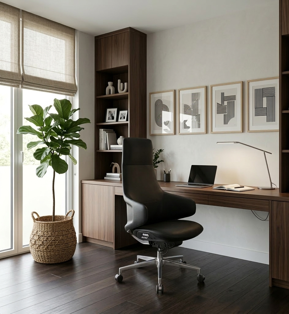 Крісло ICONTRON FORM CHAIR Shadow black в офісі