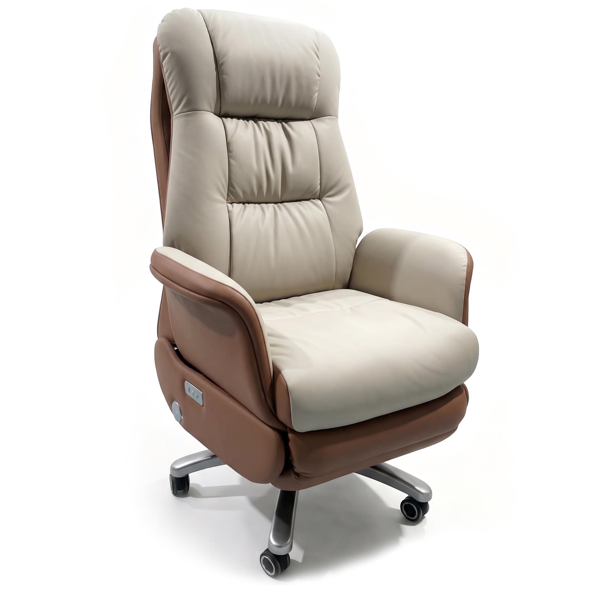 Кресло ICONTRON GRAVITY Prime chair Ivory white, Caramel (1781490016) в Украине