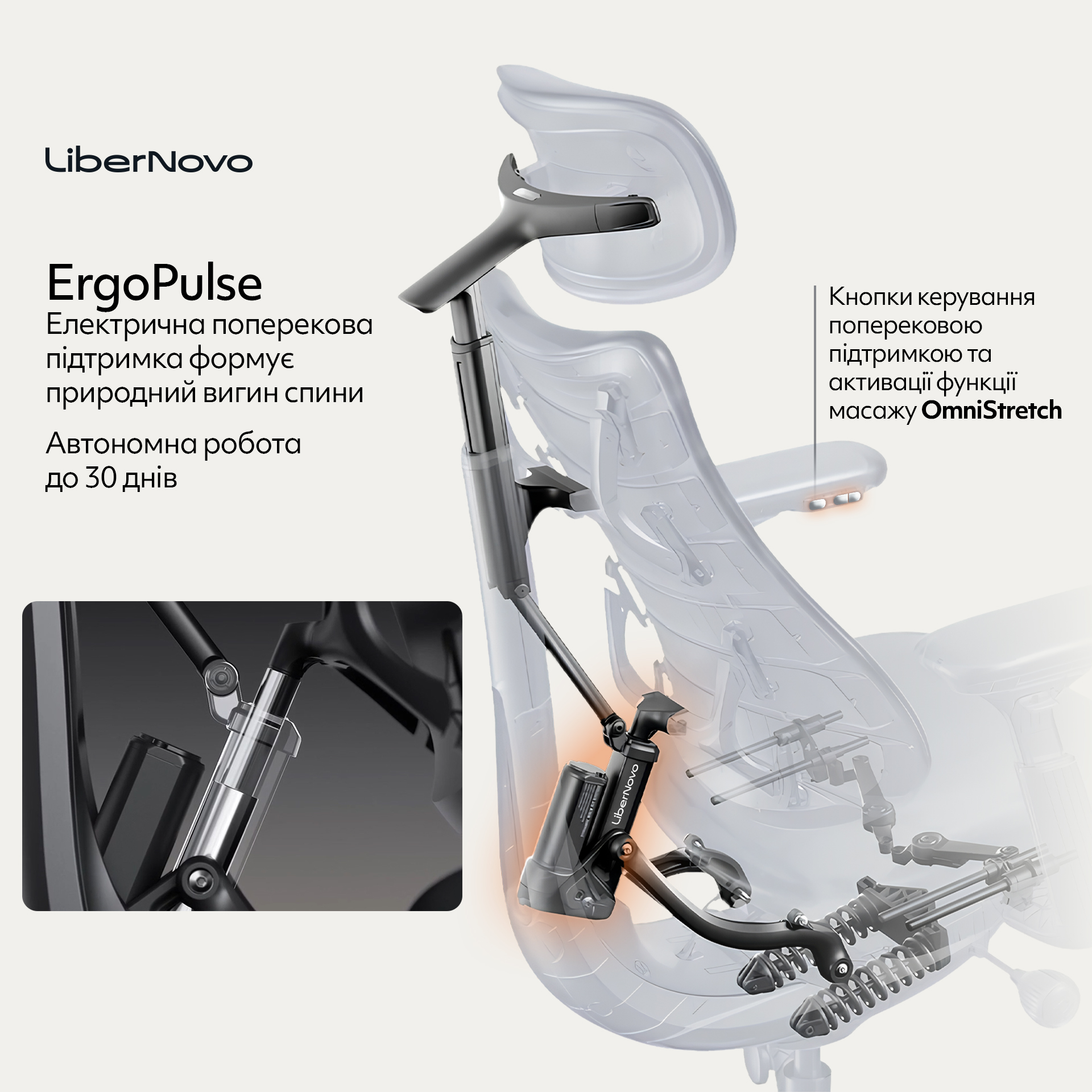Кресло LiberNovo Omni Midnight Black (1811489487) в Киеве