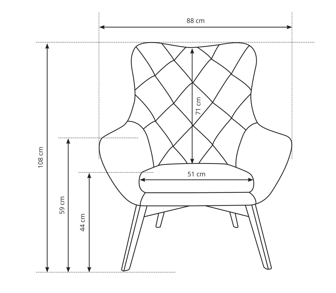 Крісло м'яке ELIS CARO Castel 04 (132985766) дешево