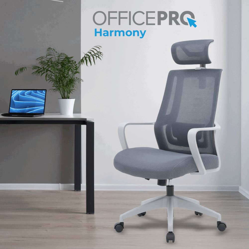 Крісло OfficePro Harmony OC310 Grey (1311485912) с доставкой