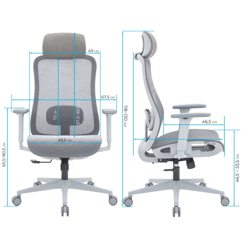 Крісло OfficePro Wave OC670 Grey (1311485909) в Украине