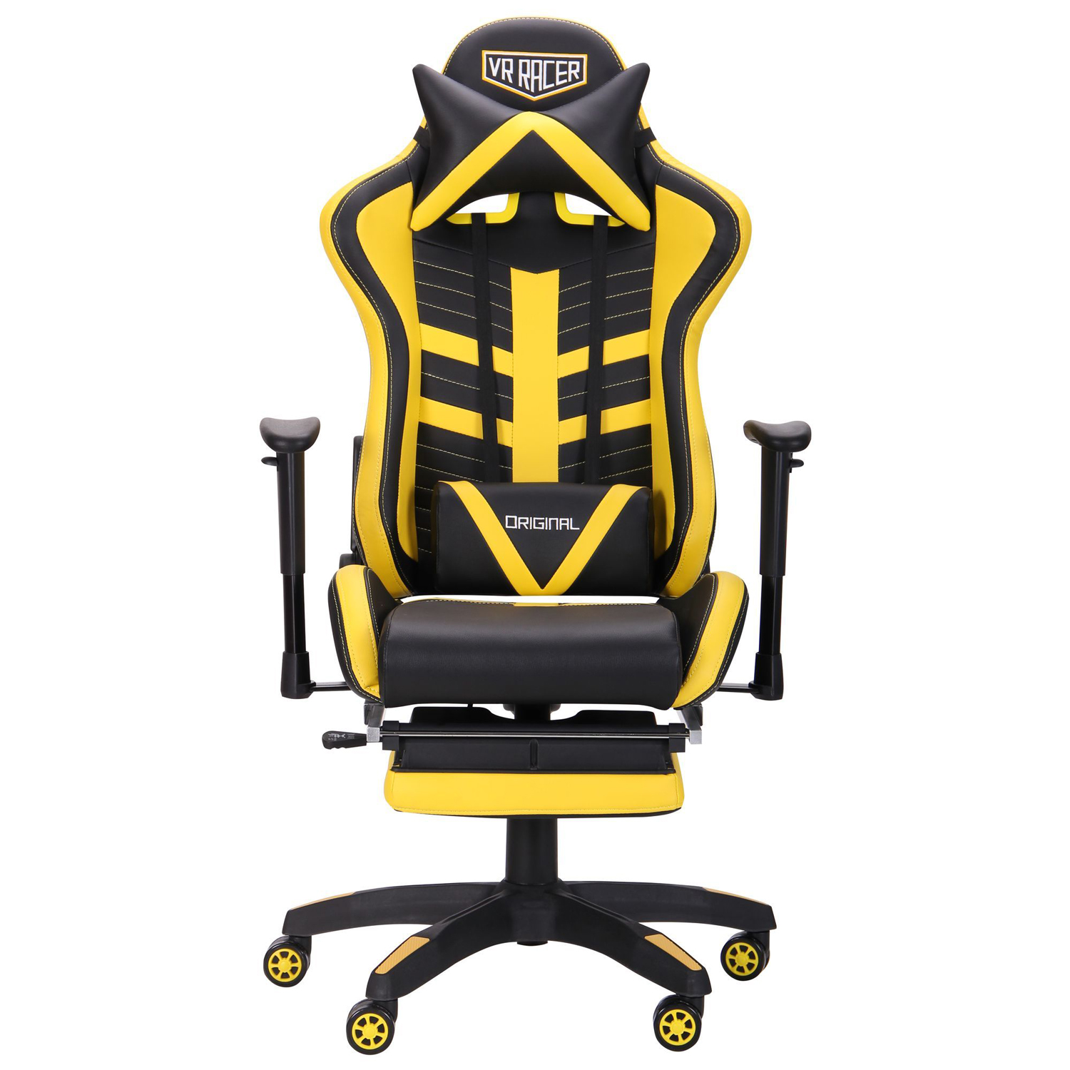 Крісло VR Racer BattleBee Чорний, Жовтий (08303855) недорого