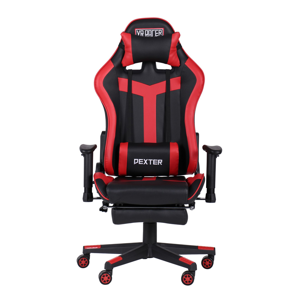 Крісло VR Racer Dexter Grindor Чорний, Червоний (08460870) с доставкой