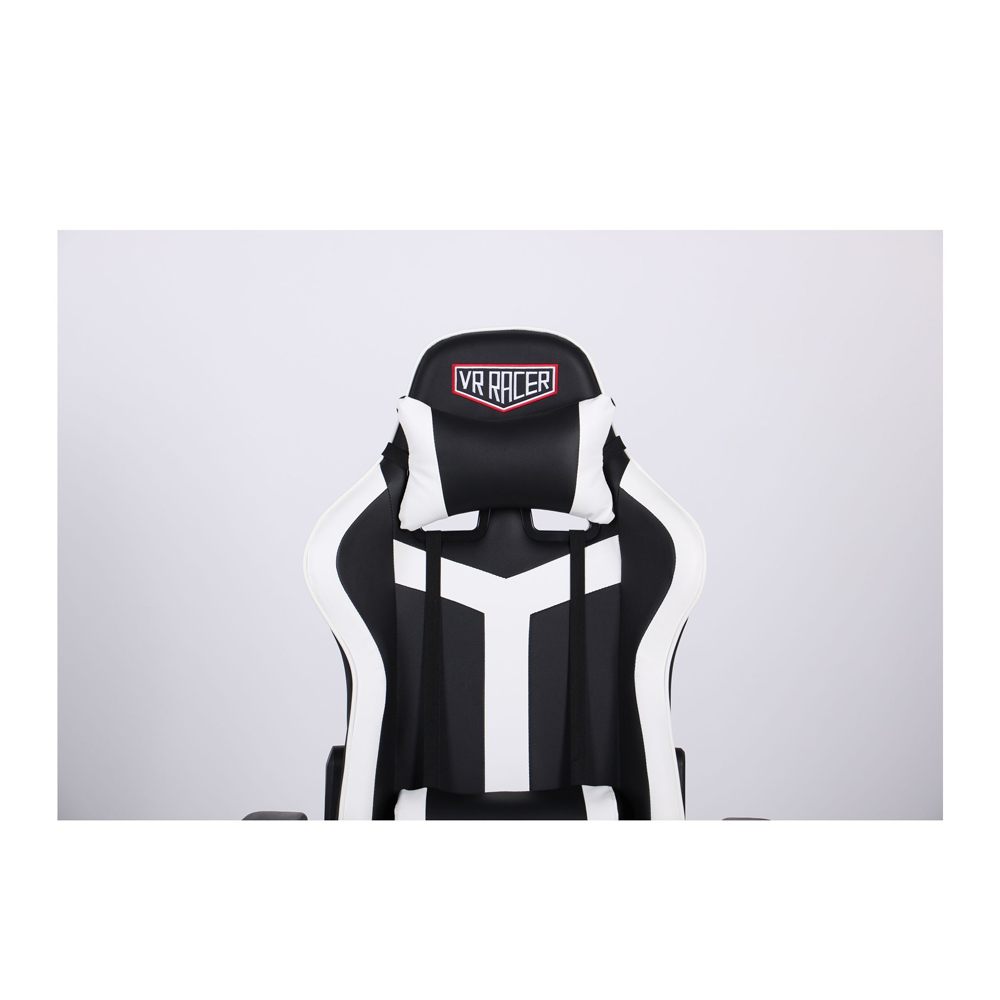 Крісло VR Racer Dexter Laser Чорний, Білий (08466192) в интернет-магазине
