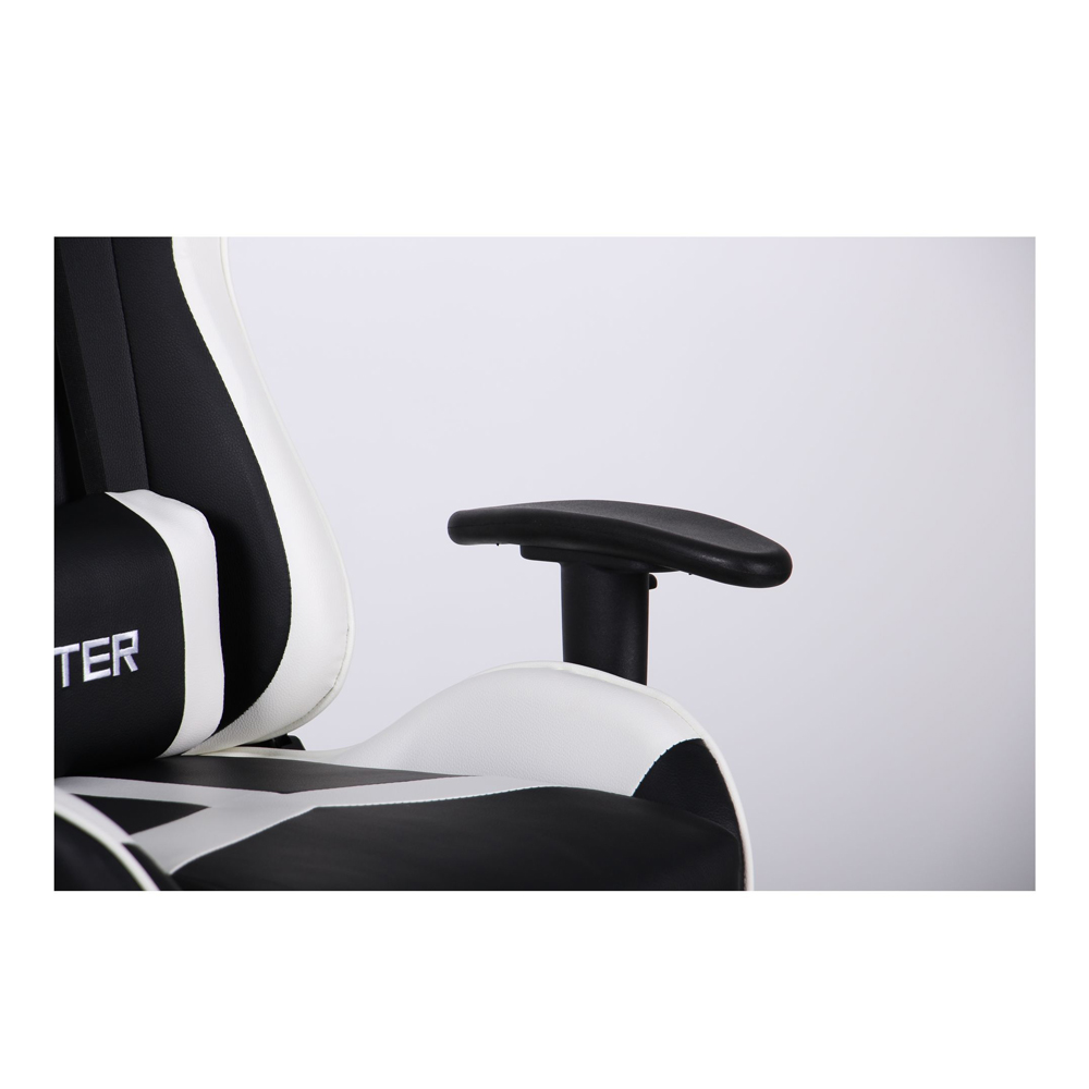 Крісло VR Racer Dexter Laser Чорний, Білий (08466192) с доставкой