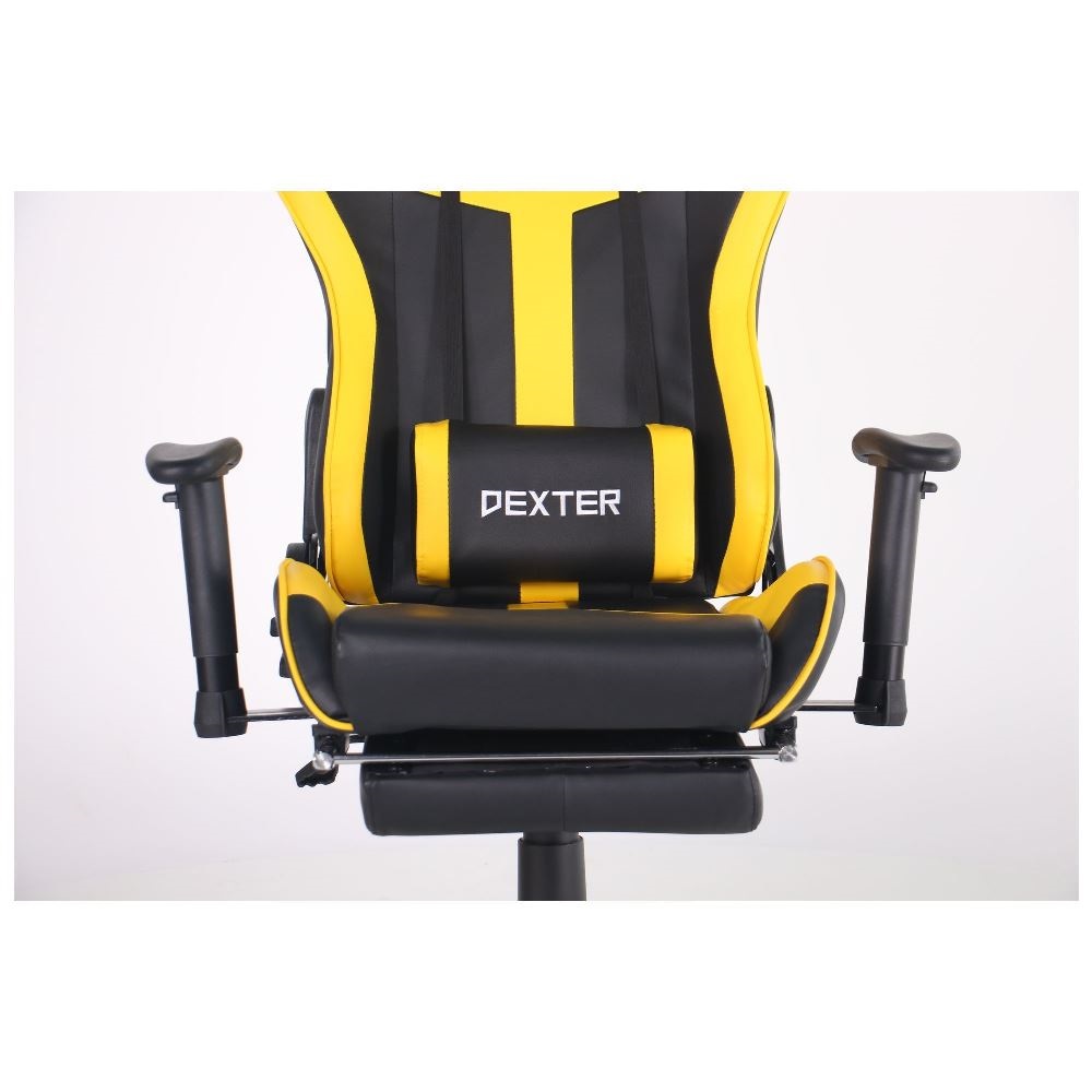 Крісло VR Racer Dexter Rumble Чорний, Жовтий (08477858) в интернет-магазине