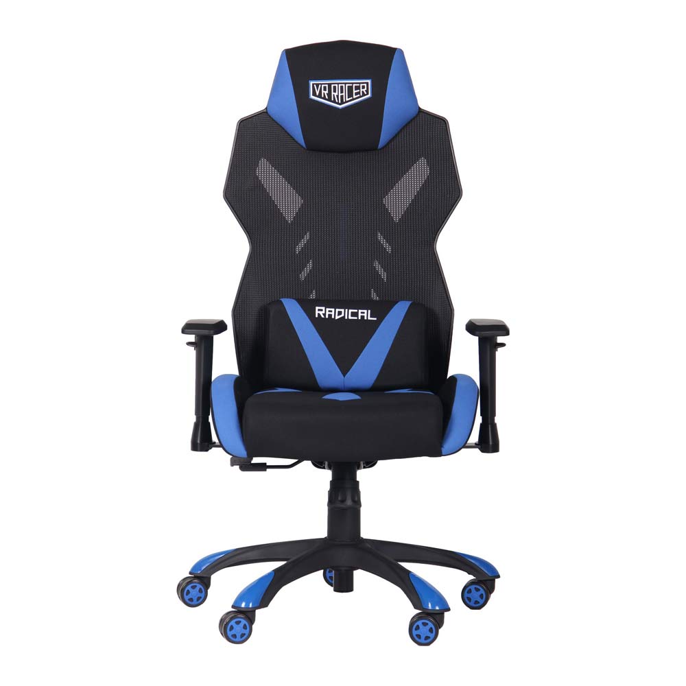Кресло VR Racer Radical Krios Черный, Синий (08466185) дешево