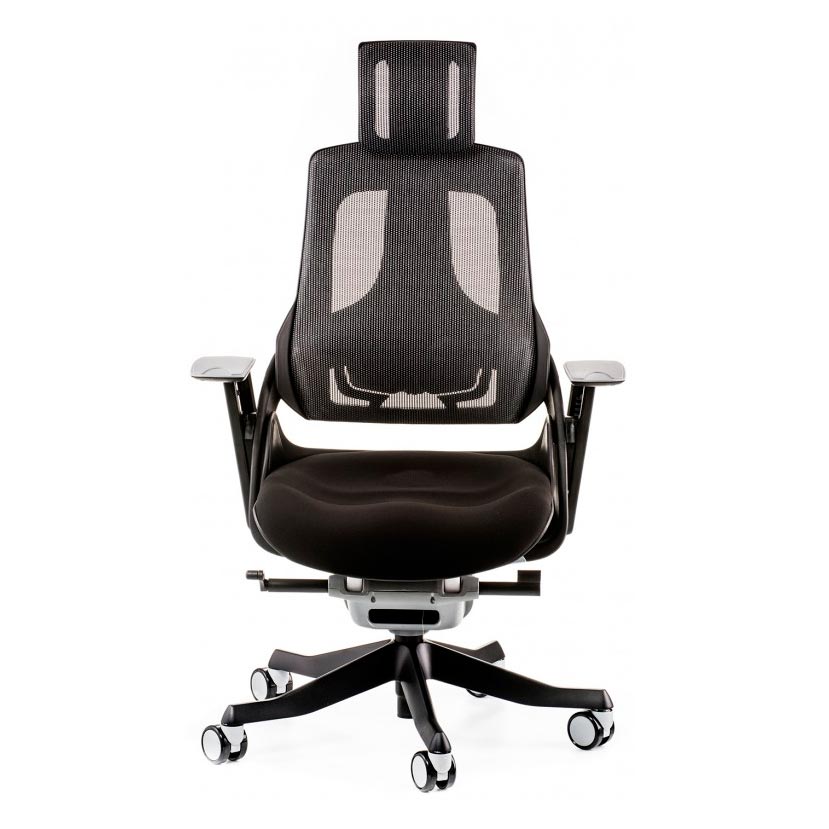 Крісло Wau Black fabric, Charcoal network (26190133) недорого