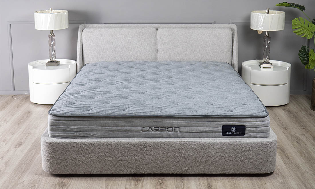 Кровать Афина с ПМ Светло-серый, 160x200 (1351205718) недорого