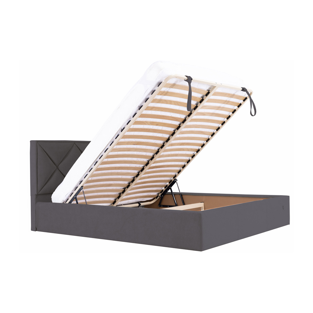 Ліжко Лідс Комфорт Місті Dk. Grey, 180x200 (48670700) в Украине