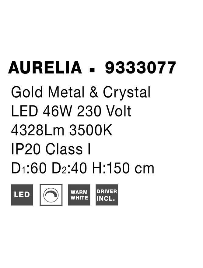 Люстра Aurelia II D80 Золотистый (1591205134) в Киеве